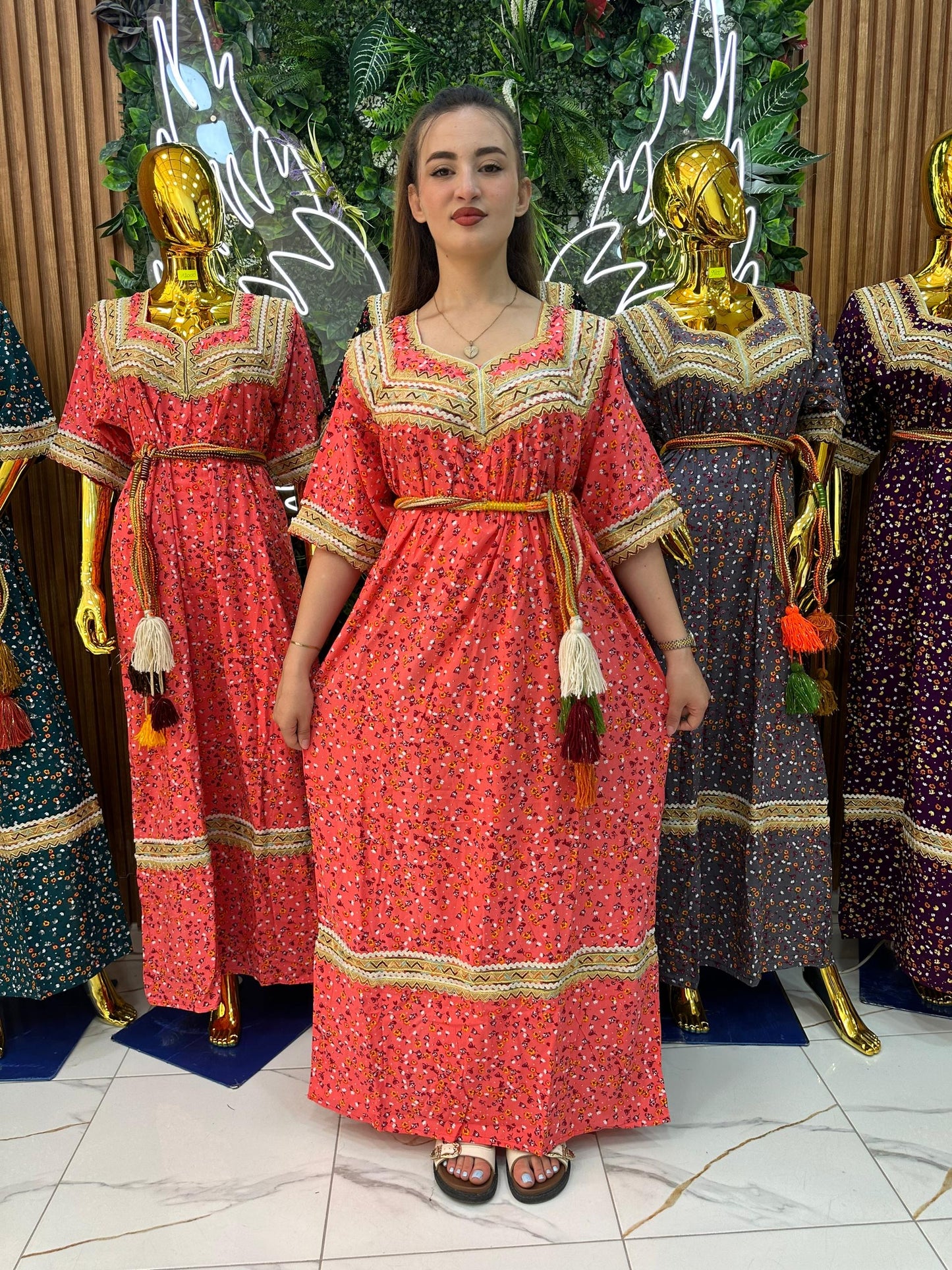 Robe kabyle maison à Fleurs