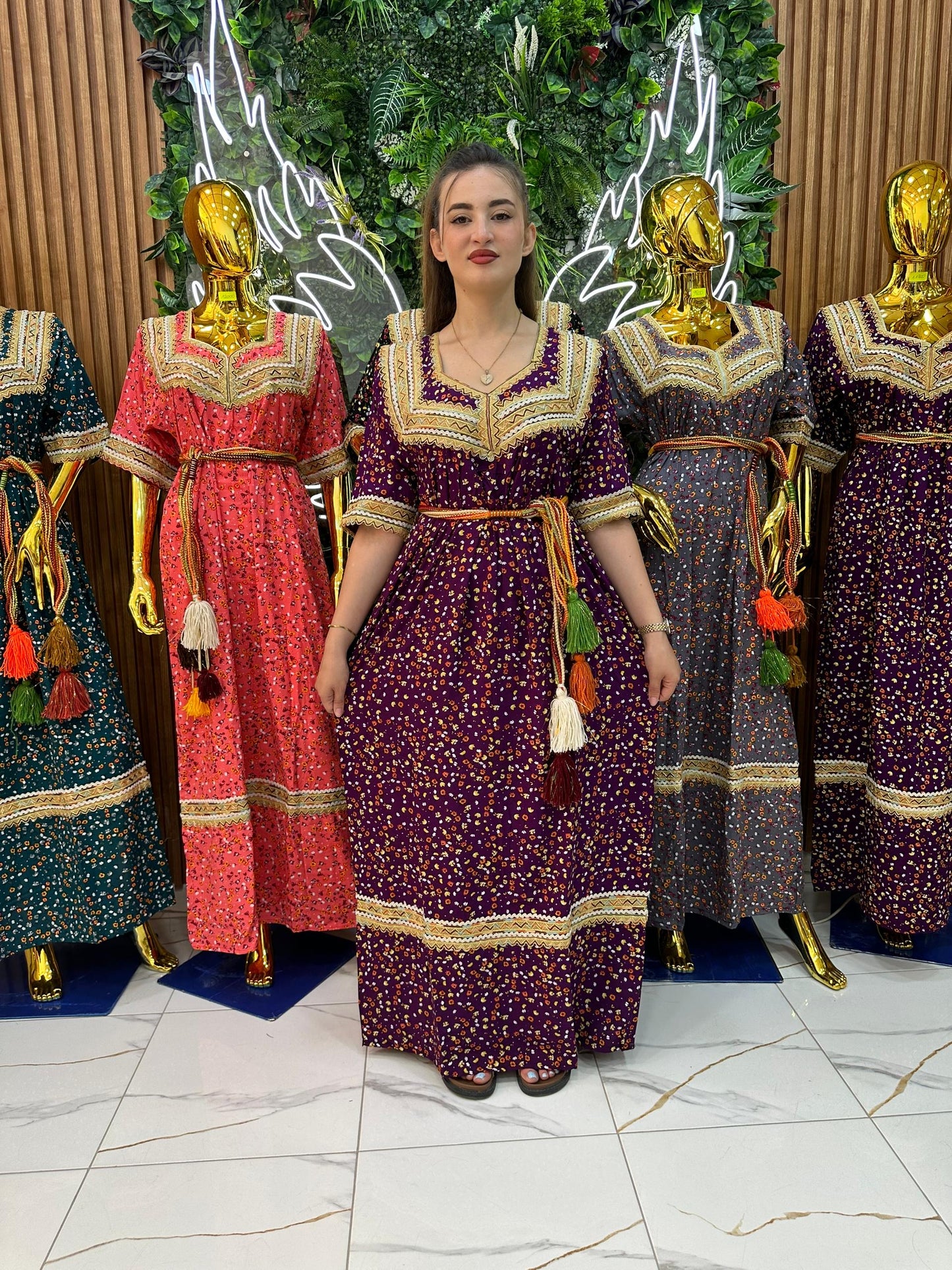 Robe kabyle maison à Fleurs