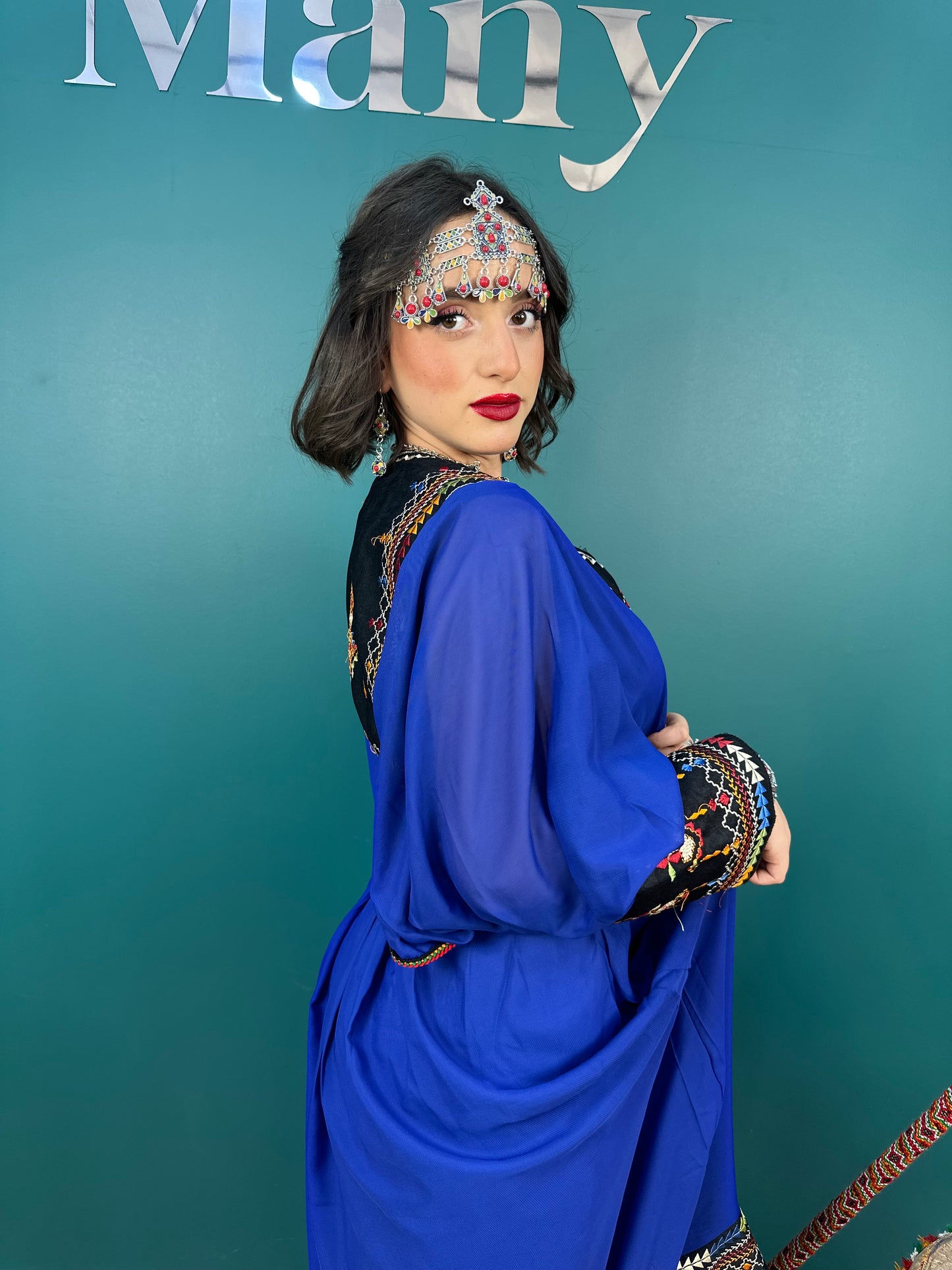 Robe Kabyle Thanina Bleue