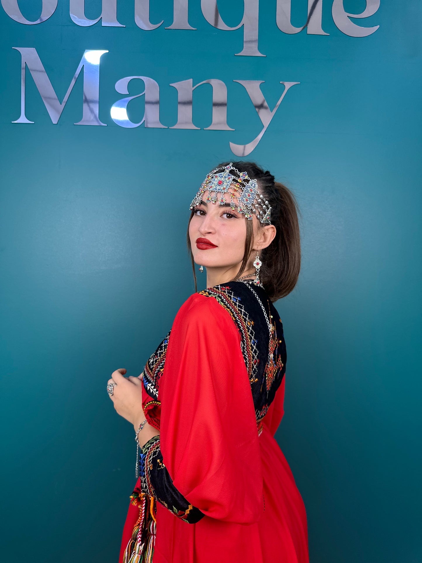 Robe Kabyle Thanina Rouge