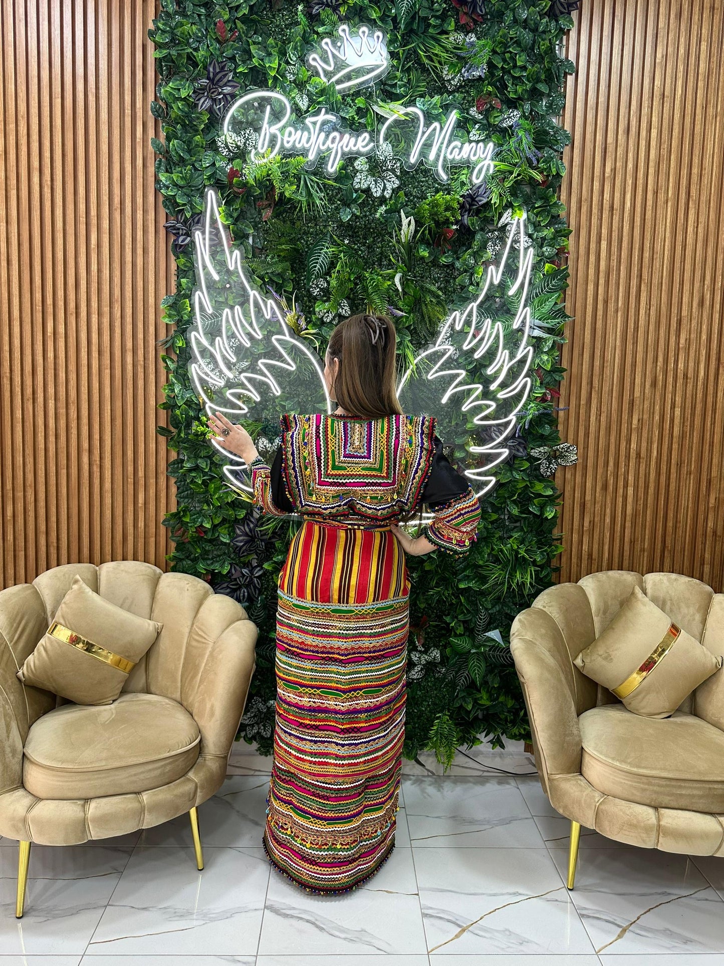 Robe kabyle Thilelli Chargée
