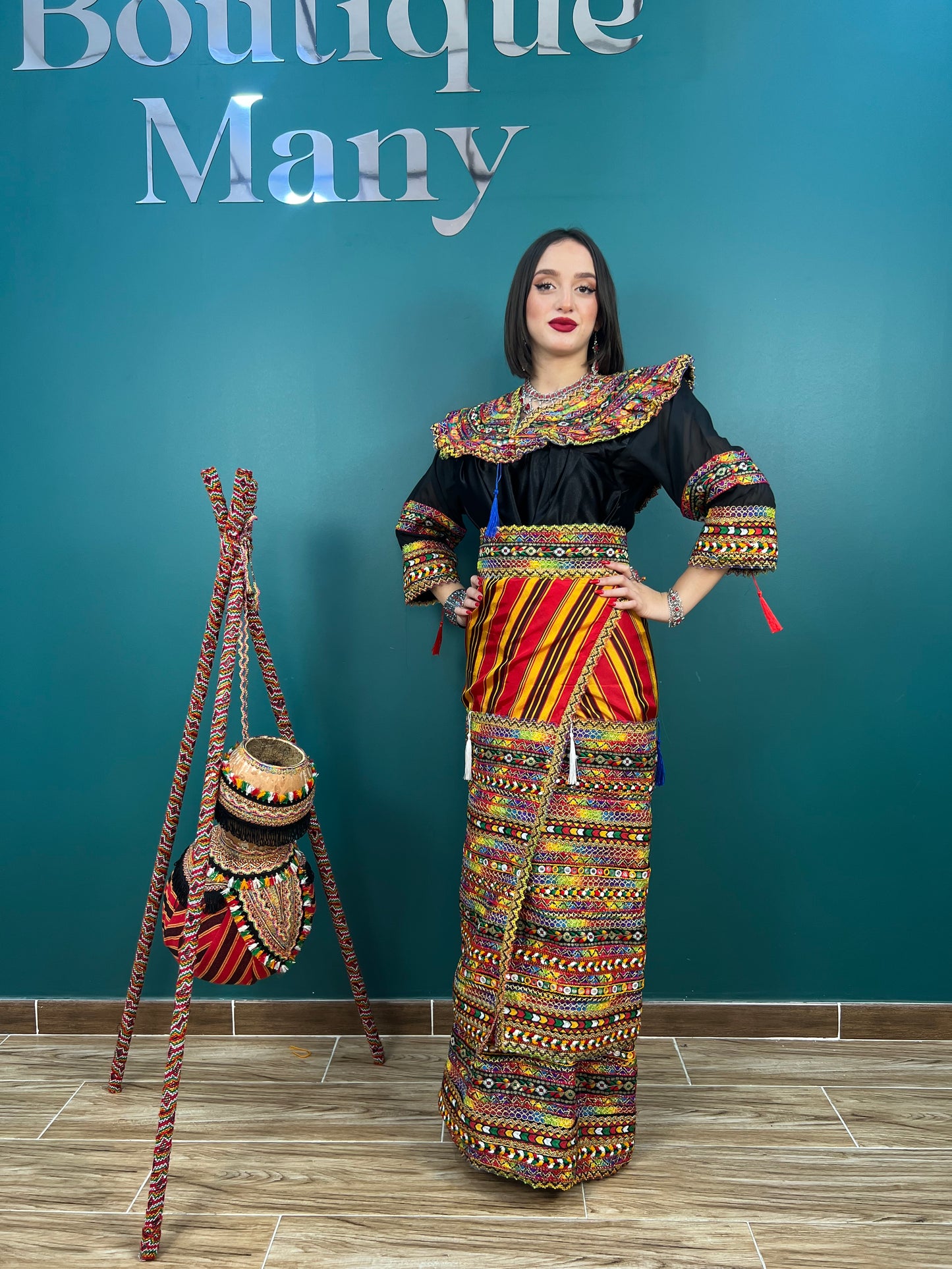 Robe kabyle Thiziri Noire