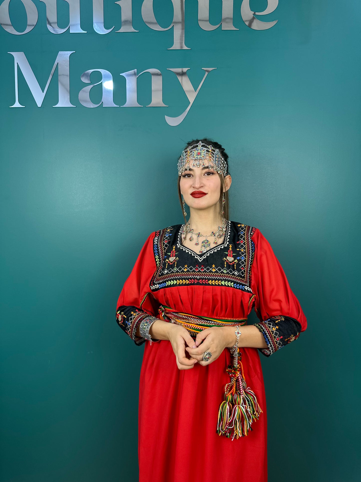 Robe Kabyle Thanina Rouge