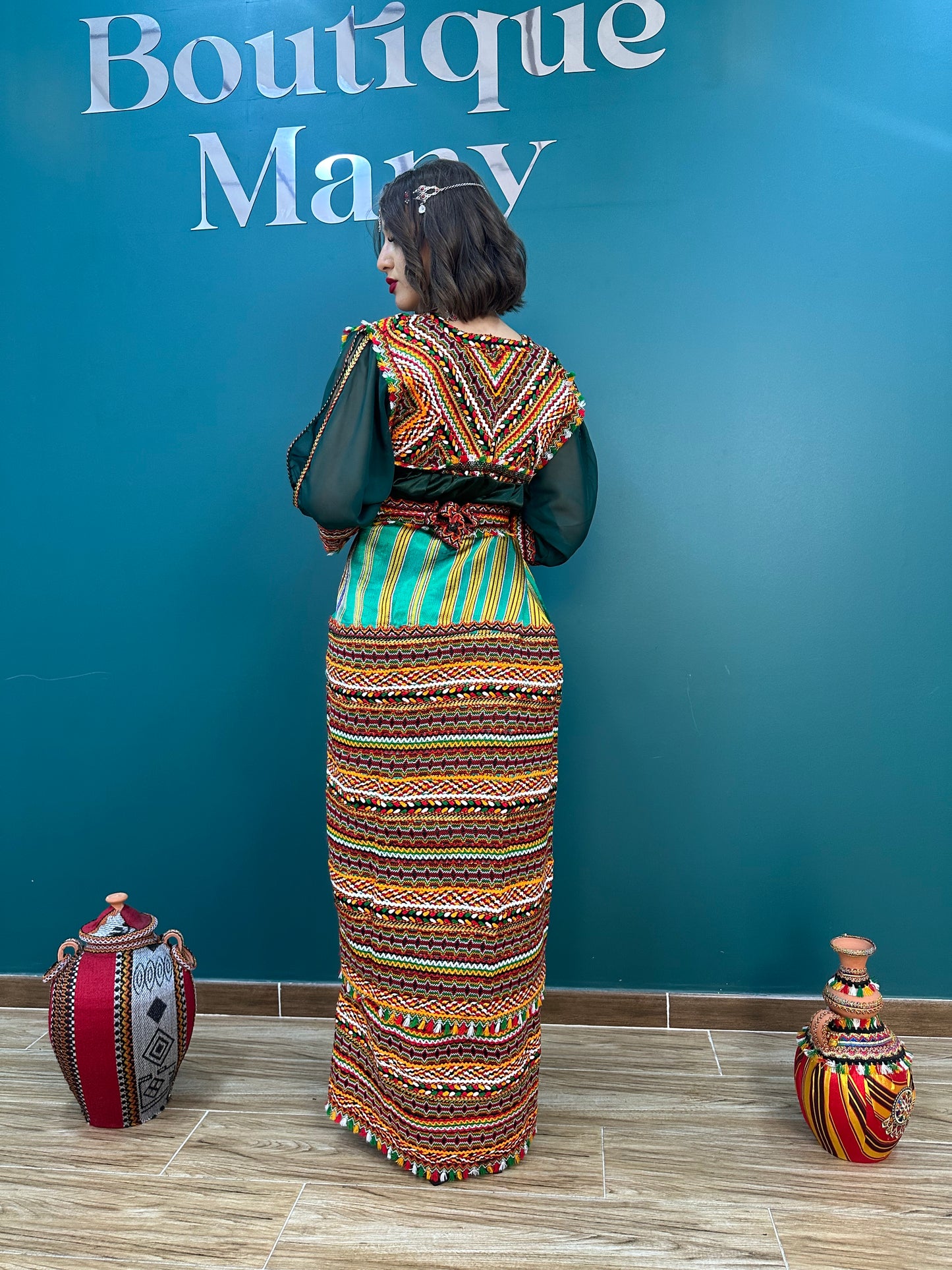 Robe kabyle W verte