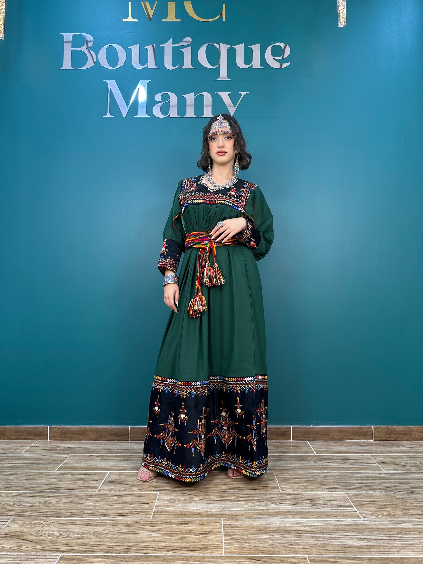 Robe Kabyle Thanina Verte