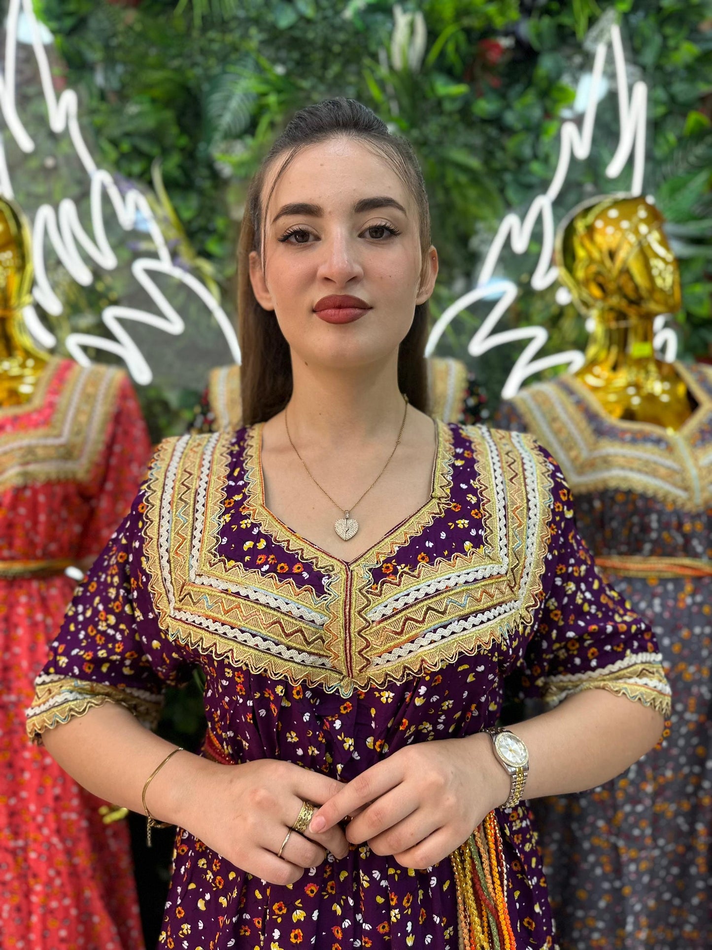 Robe kabyle maison à Fleurs