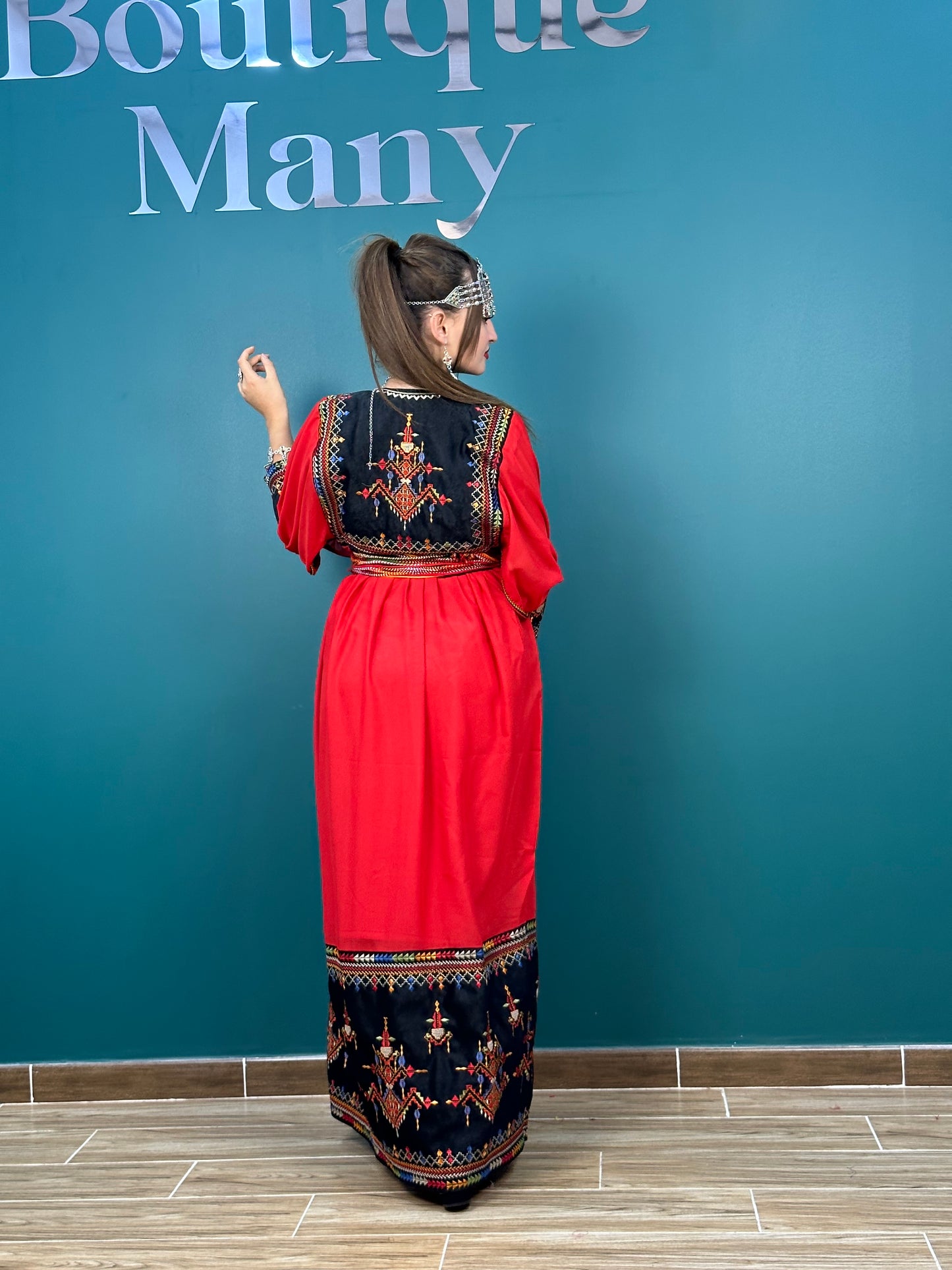 Robe Kabyle Thanina Rouge