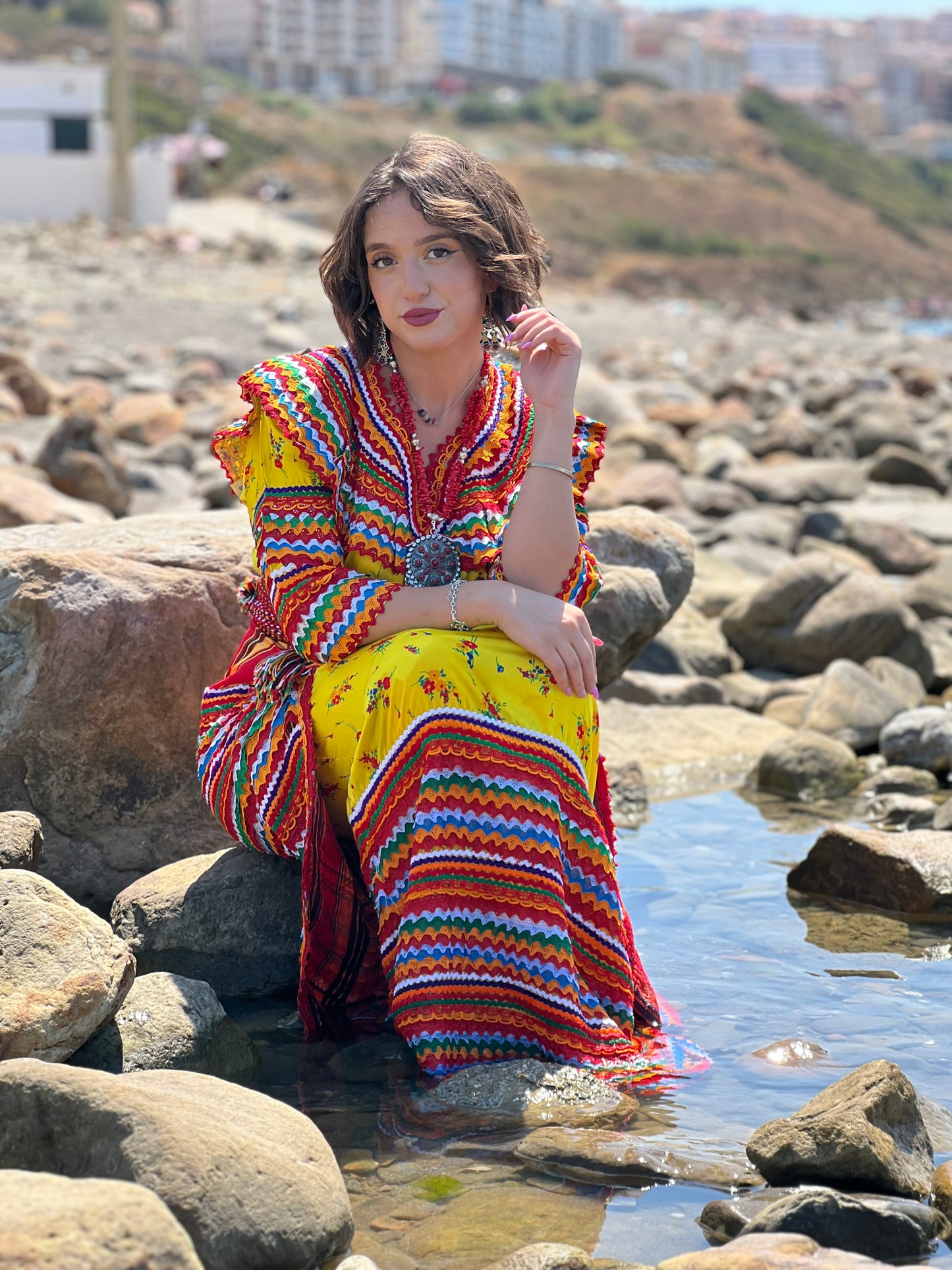 Robe Kabyle iwadiyen jaune