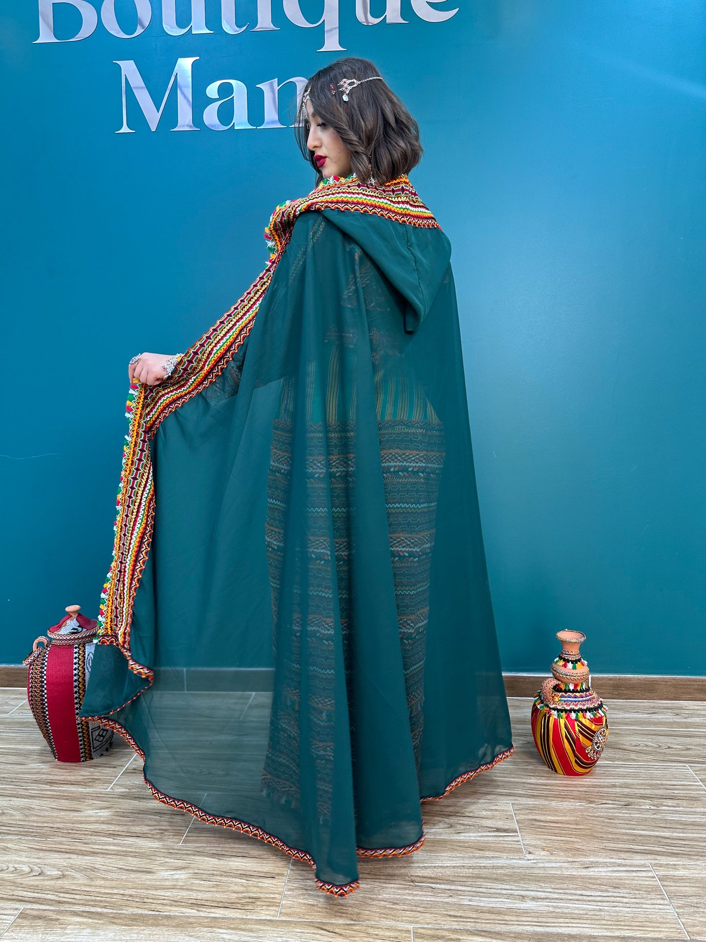 Robe kabyle W verte
