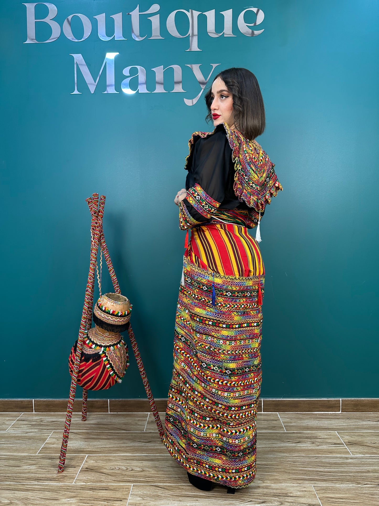 Robe kabyle Thiziri Noire
