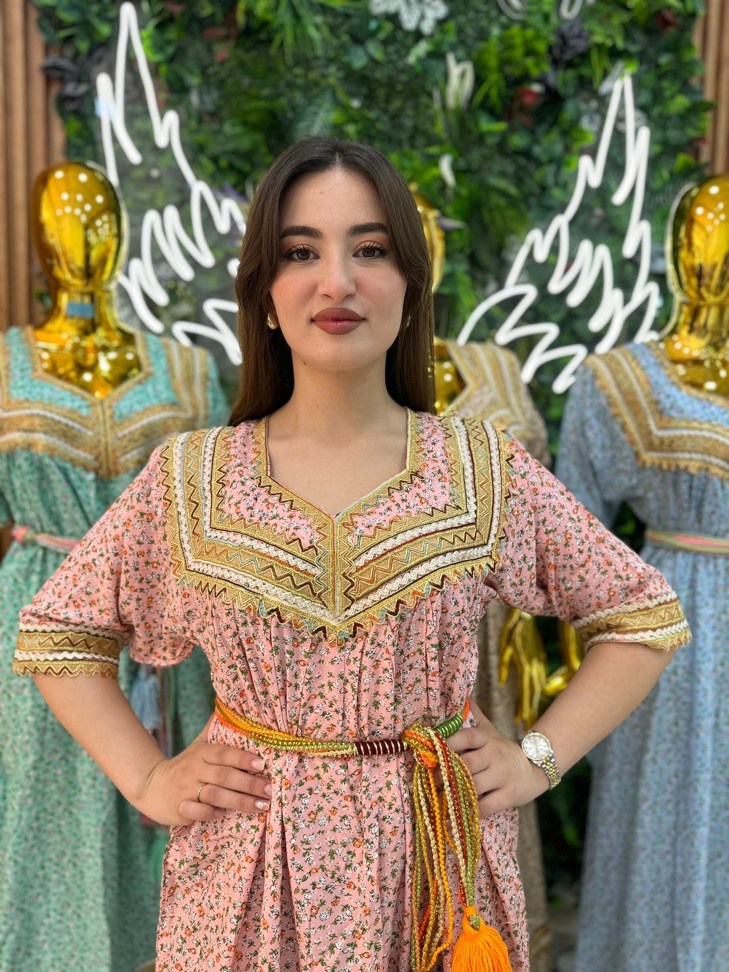 Robe kabyle maison à Fleurs