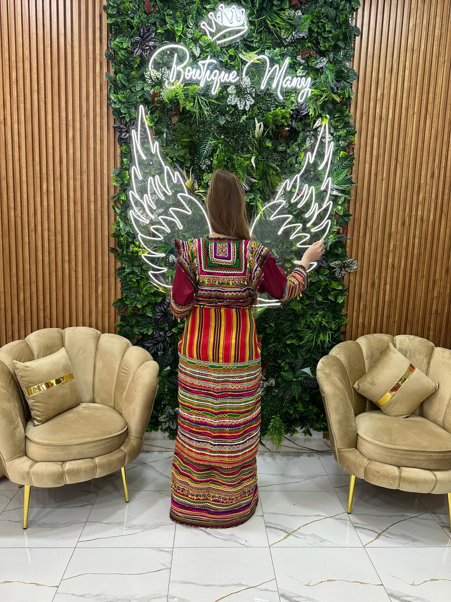 Robe kabyle Thilelli Chargée