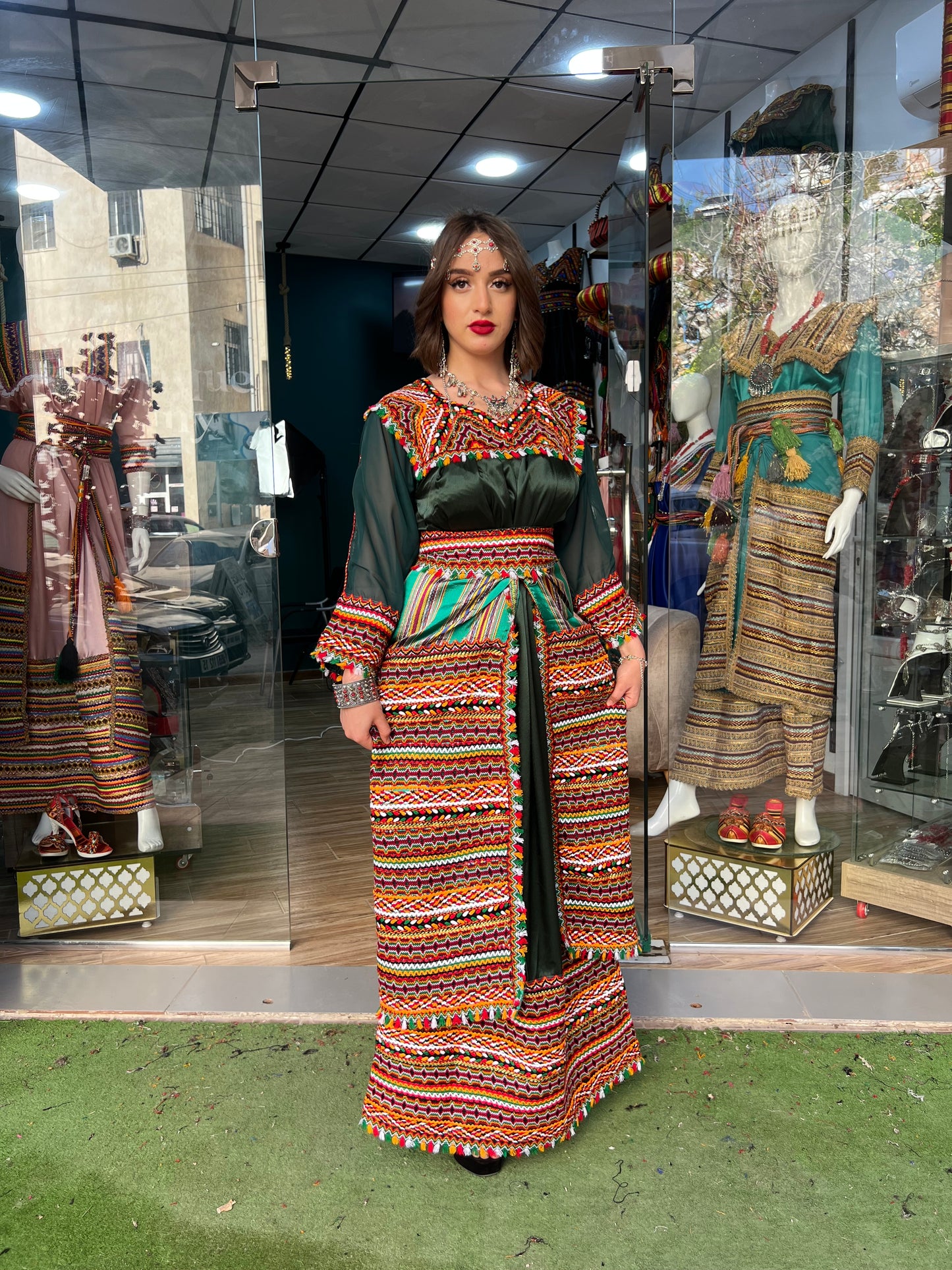 Robe kabyle W verte