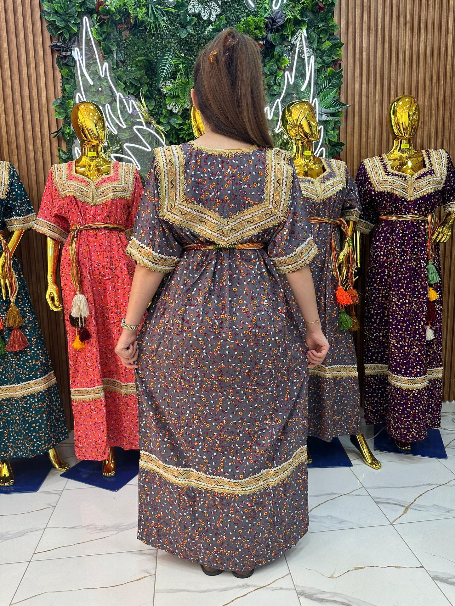 Robe kabyle maison à Fleurs