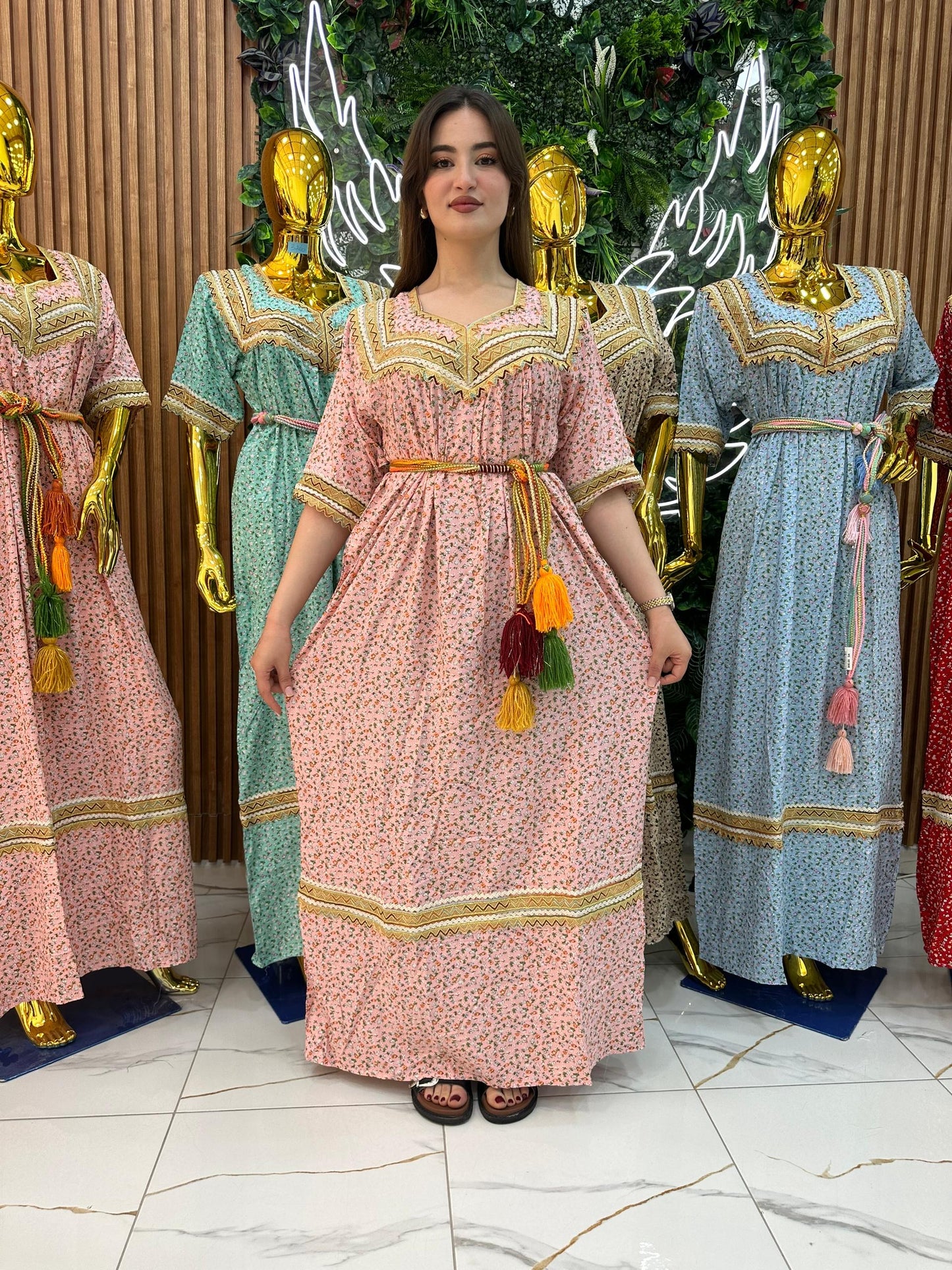 Robe kabyle maison à Fleurs