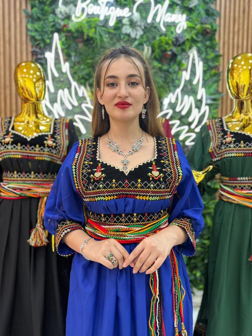 Robe Kabyle Thanina Bleu