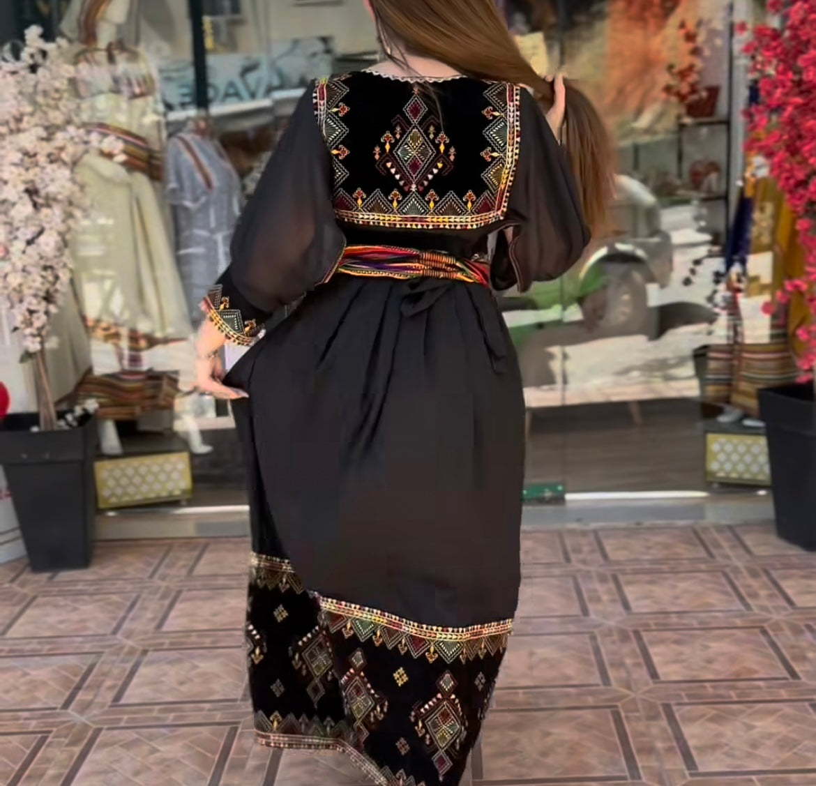 Robe Kabyle Thanina Nouveau Noire