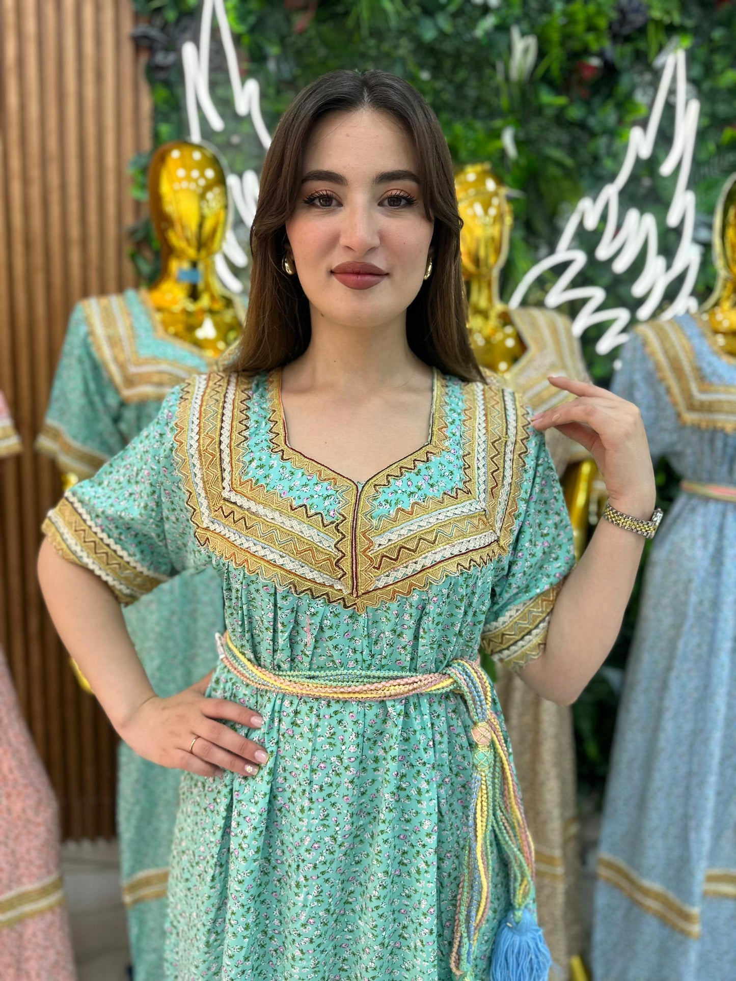 Robe kabyle maison à Fleurs