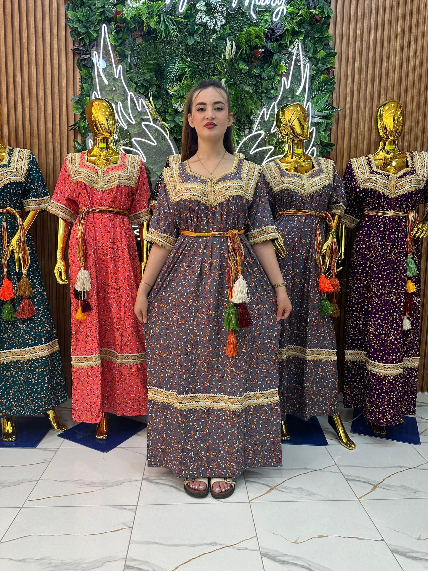 Robe kabyle maison à Fleurs