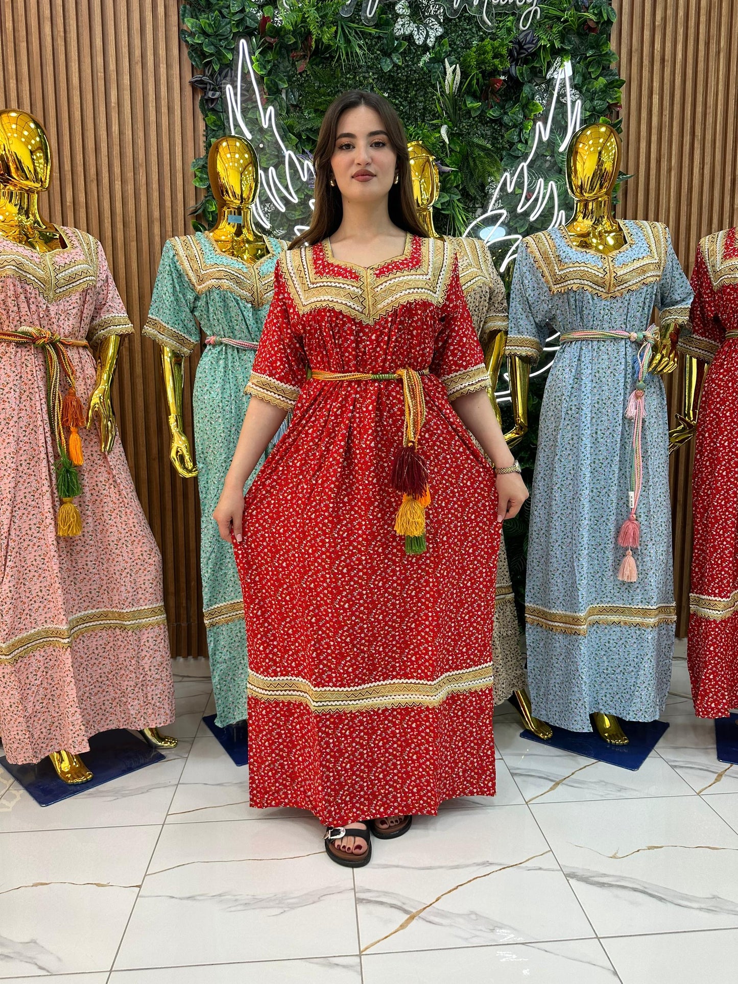 Robe kabyle maison à Fleurs