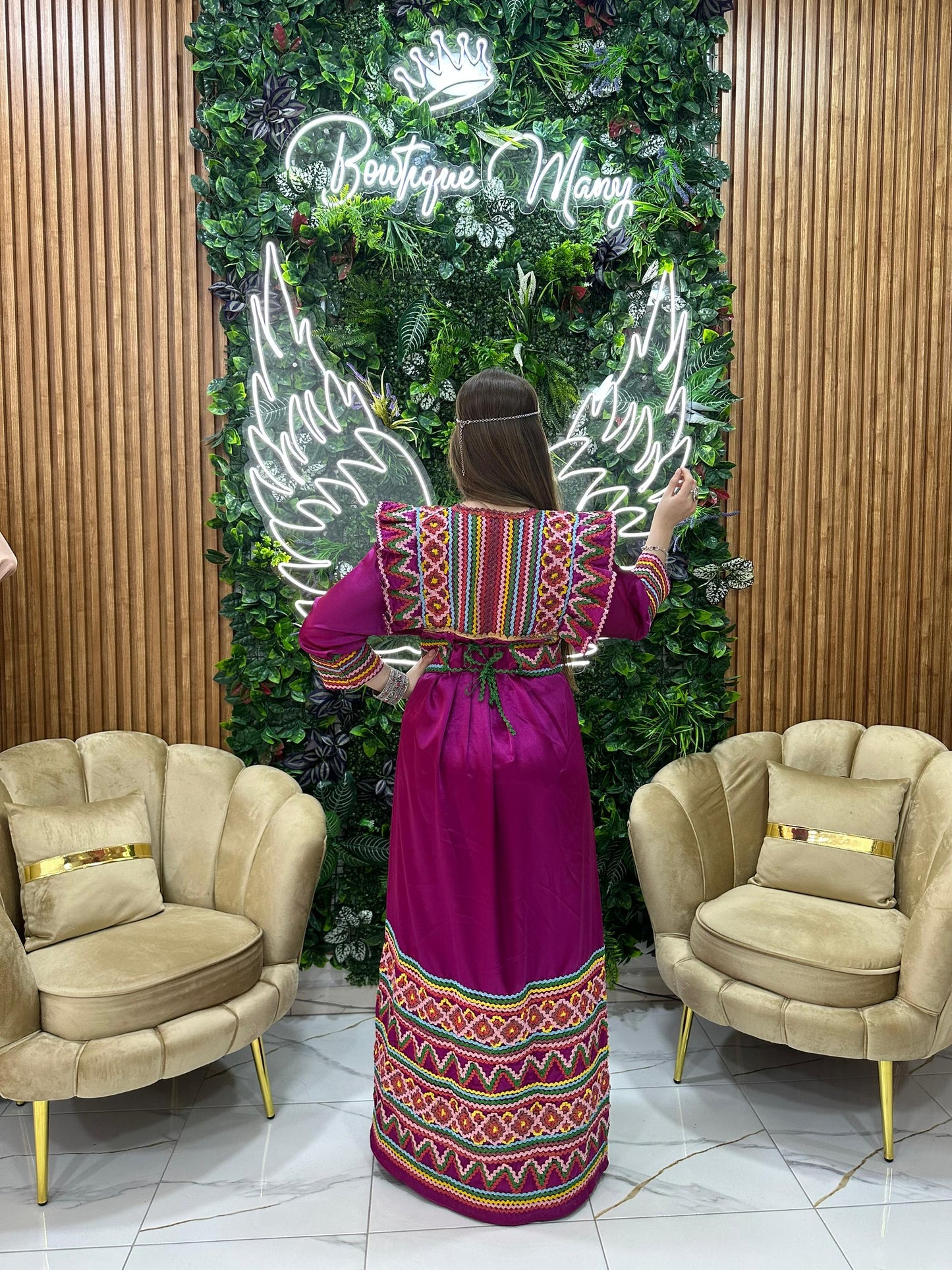 Lila – Robe Kabyle Artisanale Brodée | Élégance & Tradition