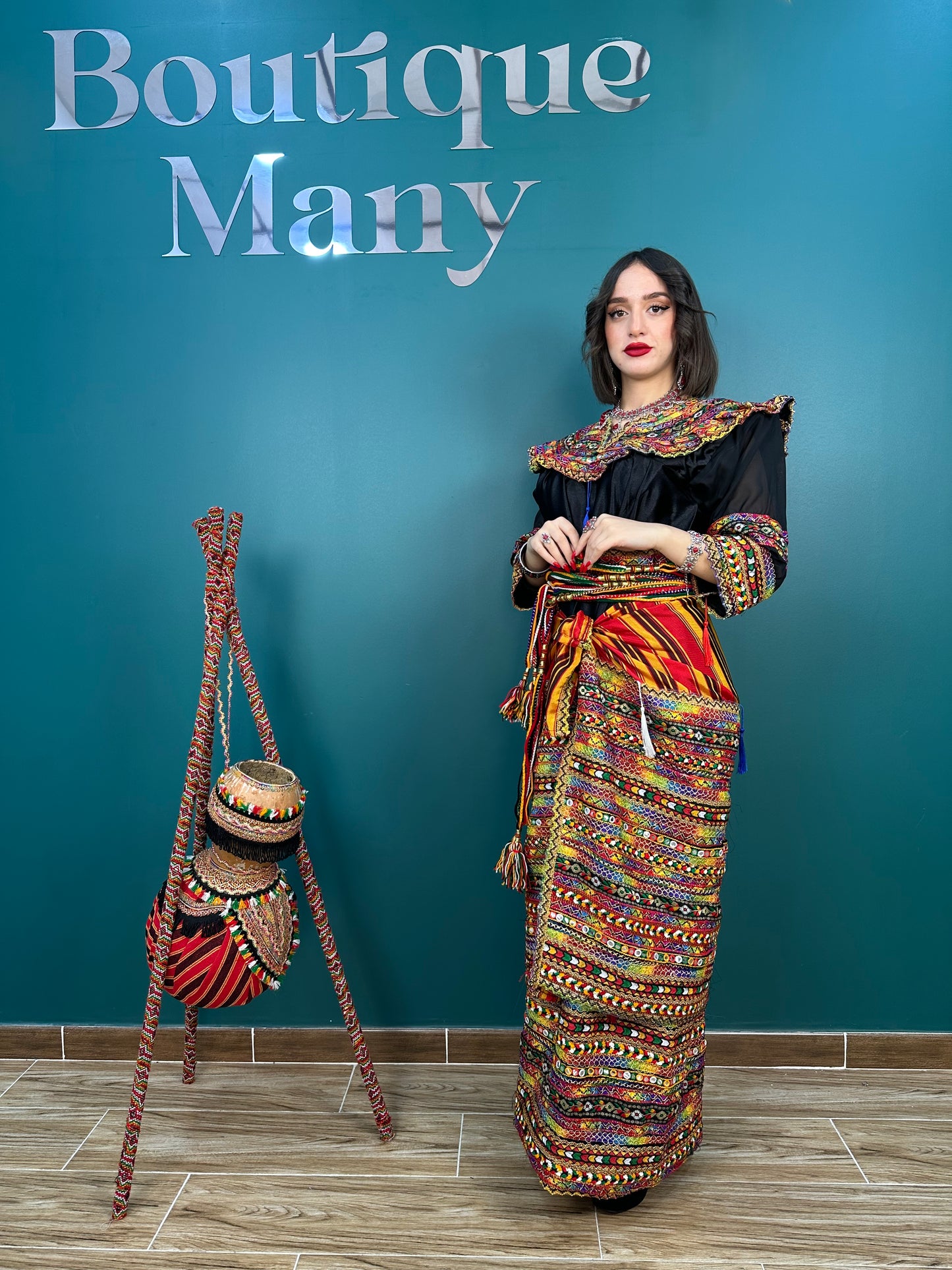 Robe kabyle Thiziri Noire