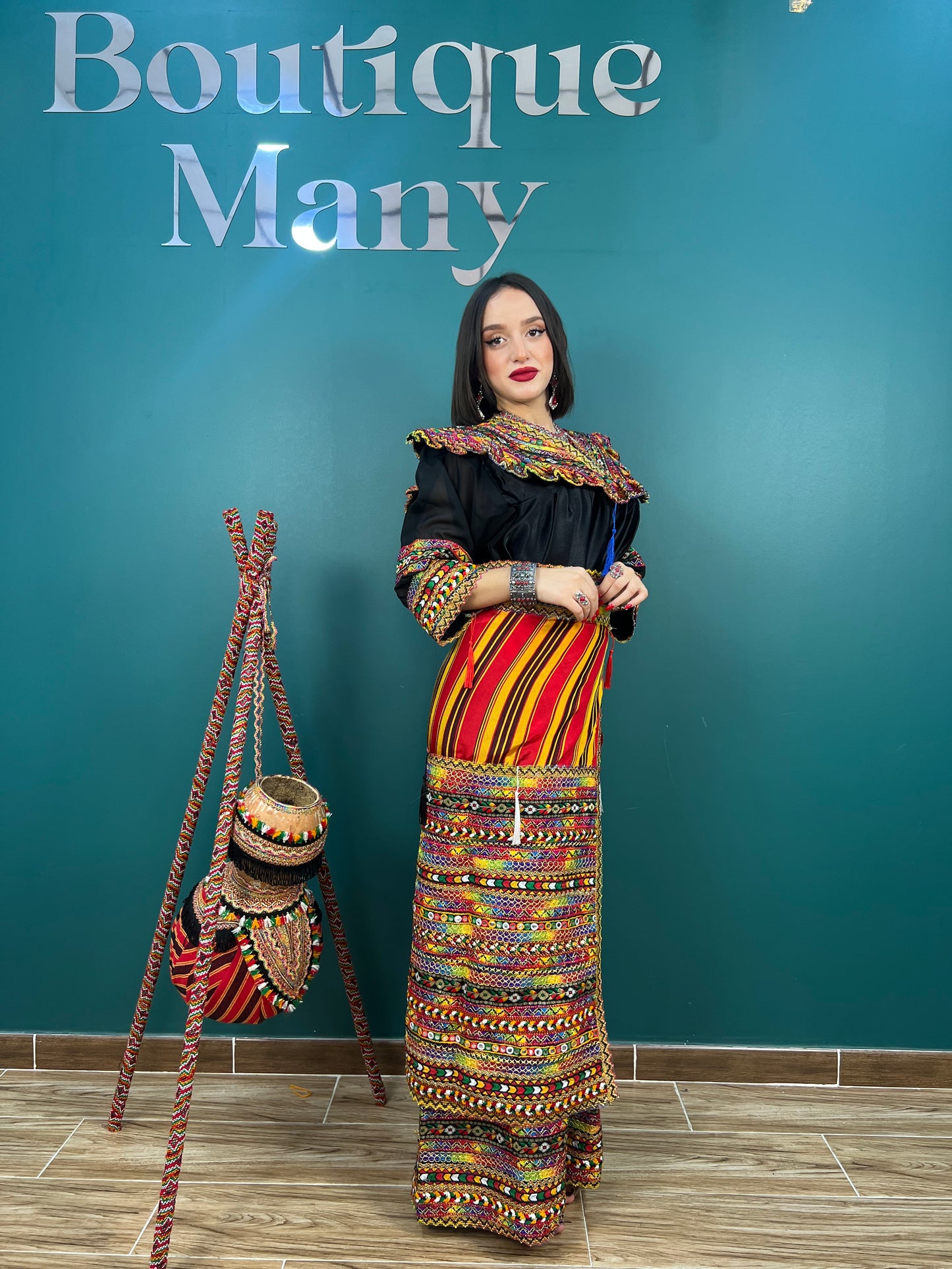 Robe kabyle Thiziri Noire