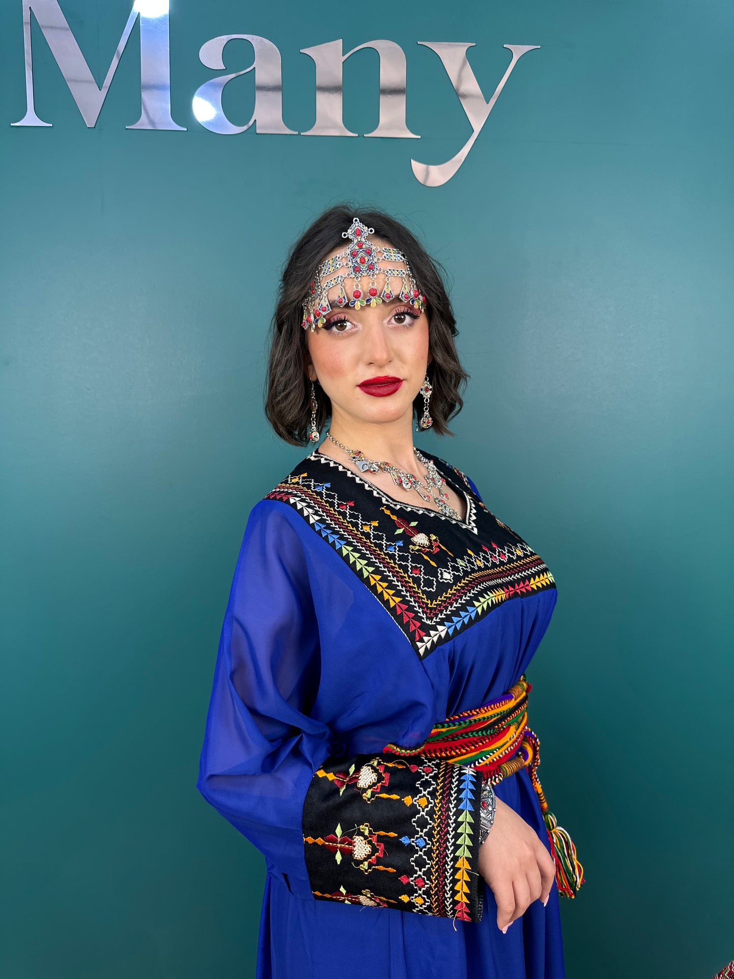 Robe Kabyle Thanina Bleue