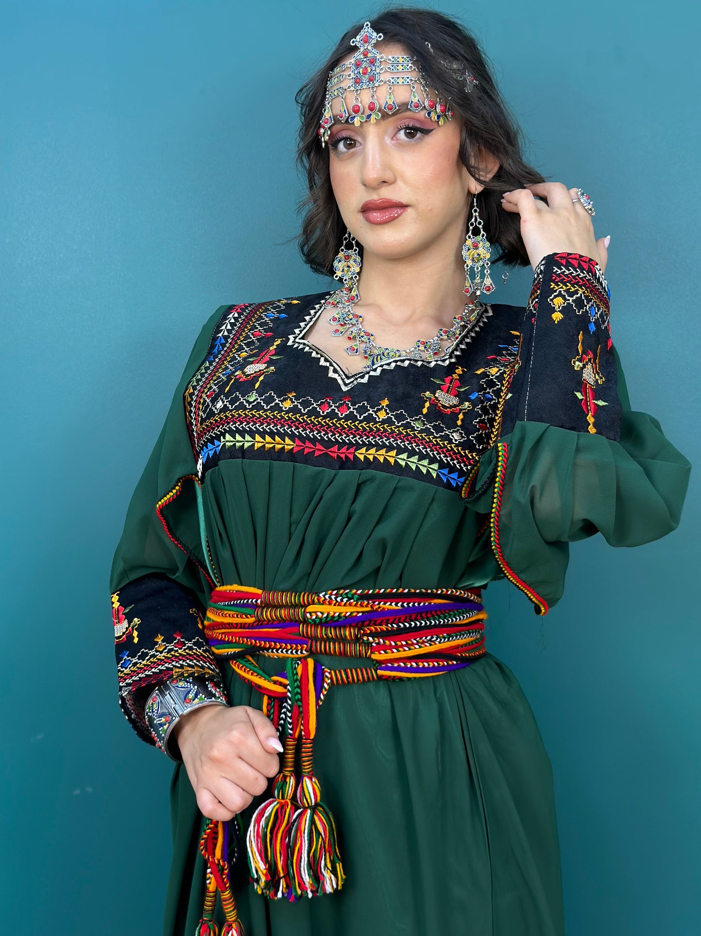 Robe Kabyle Thanina Verte