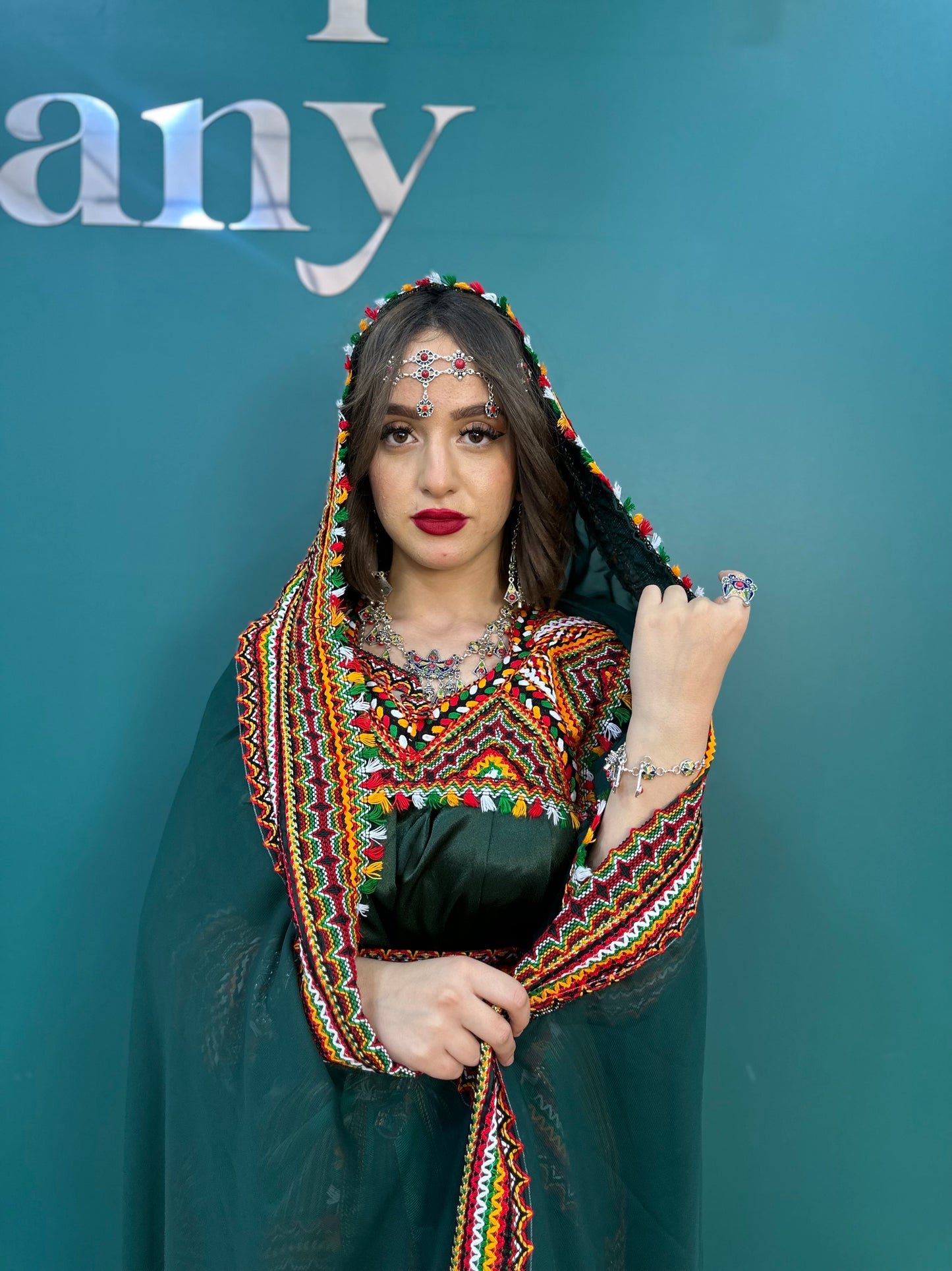 Robe kabyle W verte