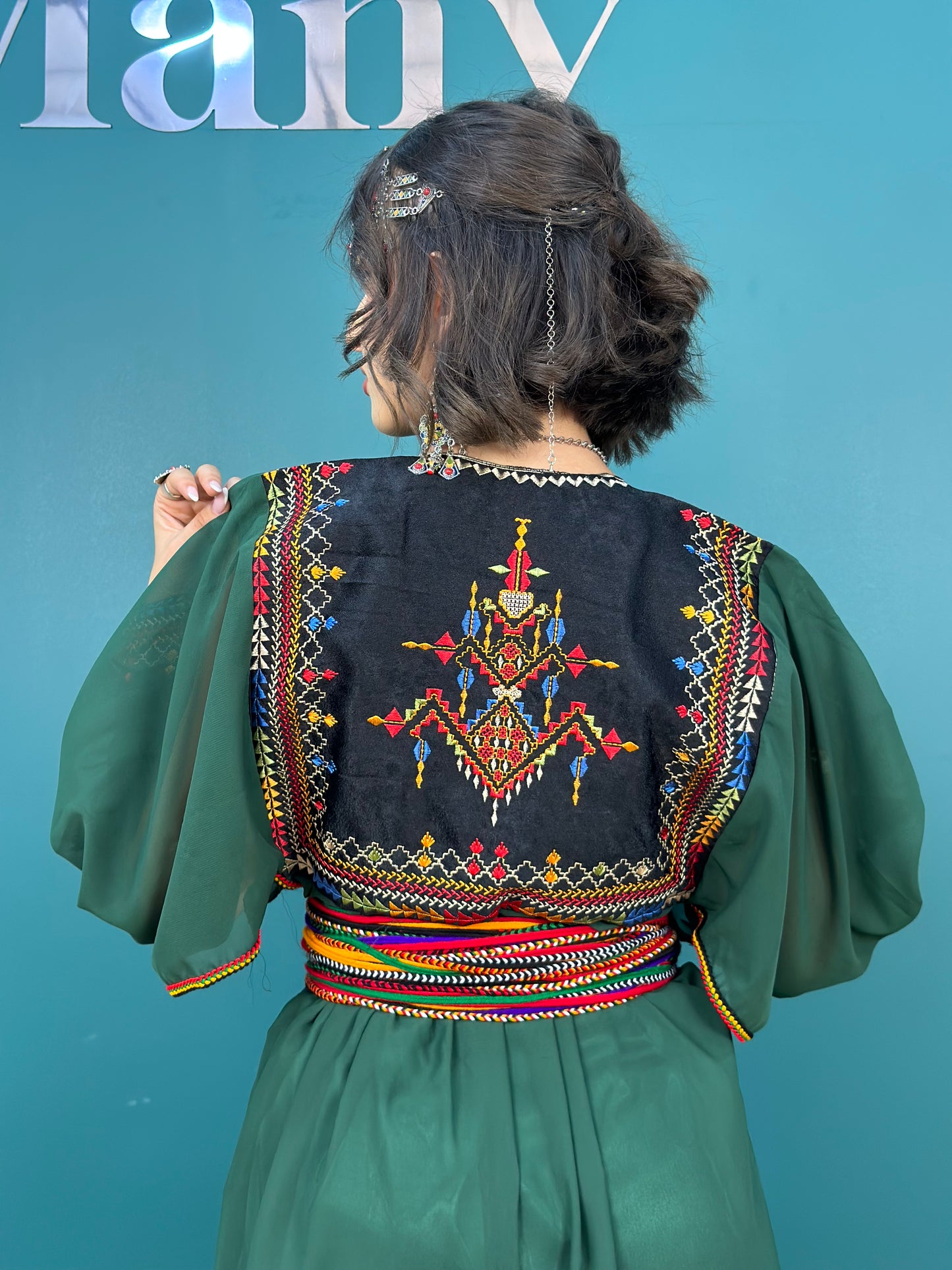 Robe Kabyle Thanina Verte