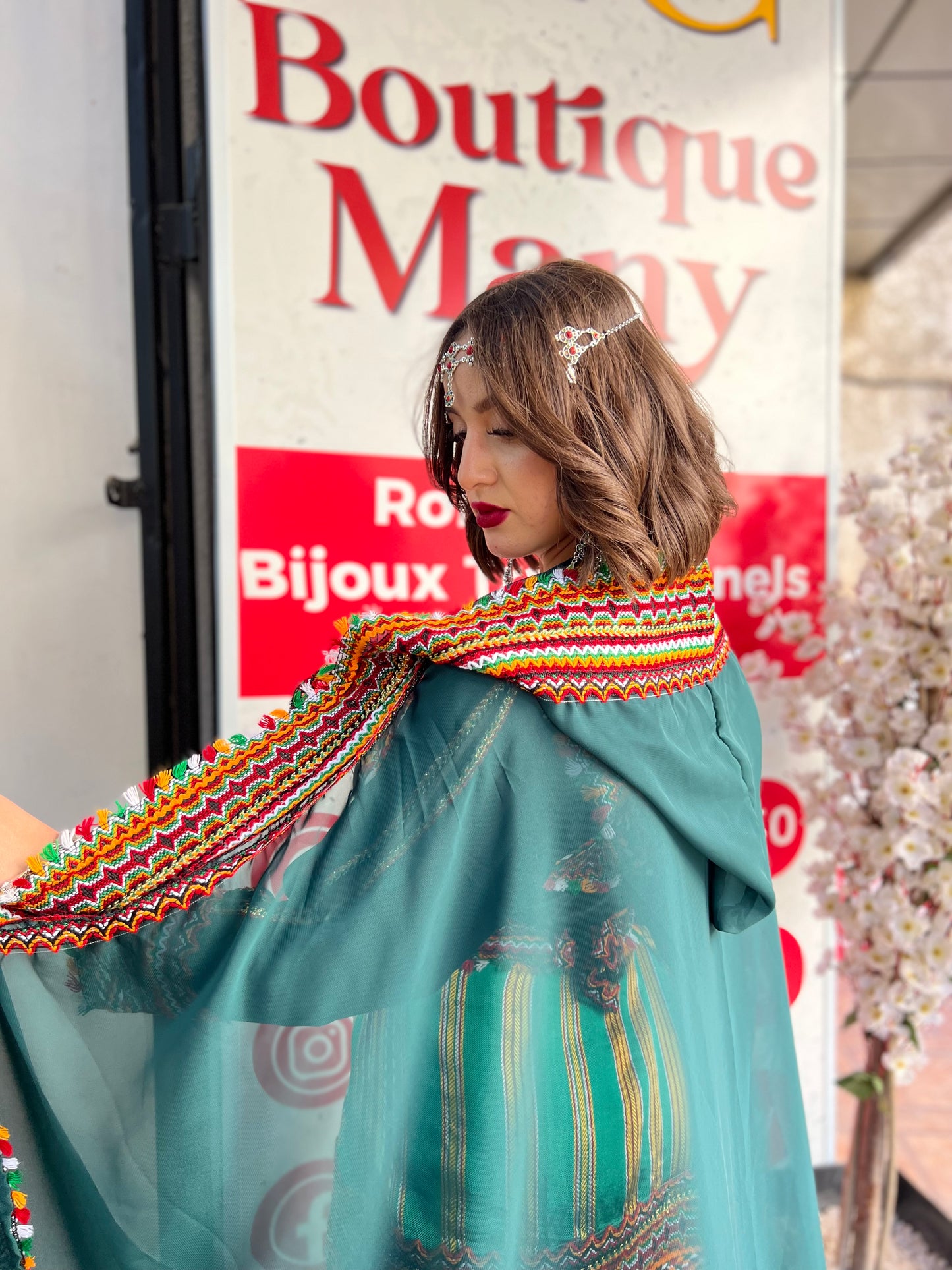 Robe kabyle W verte
