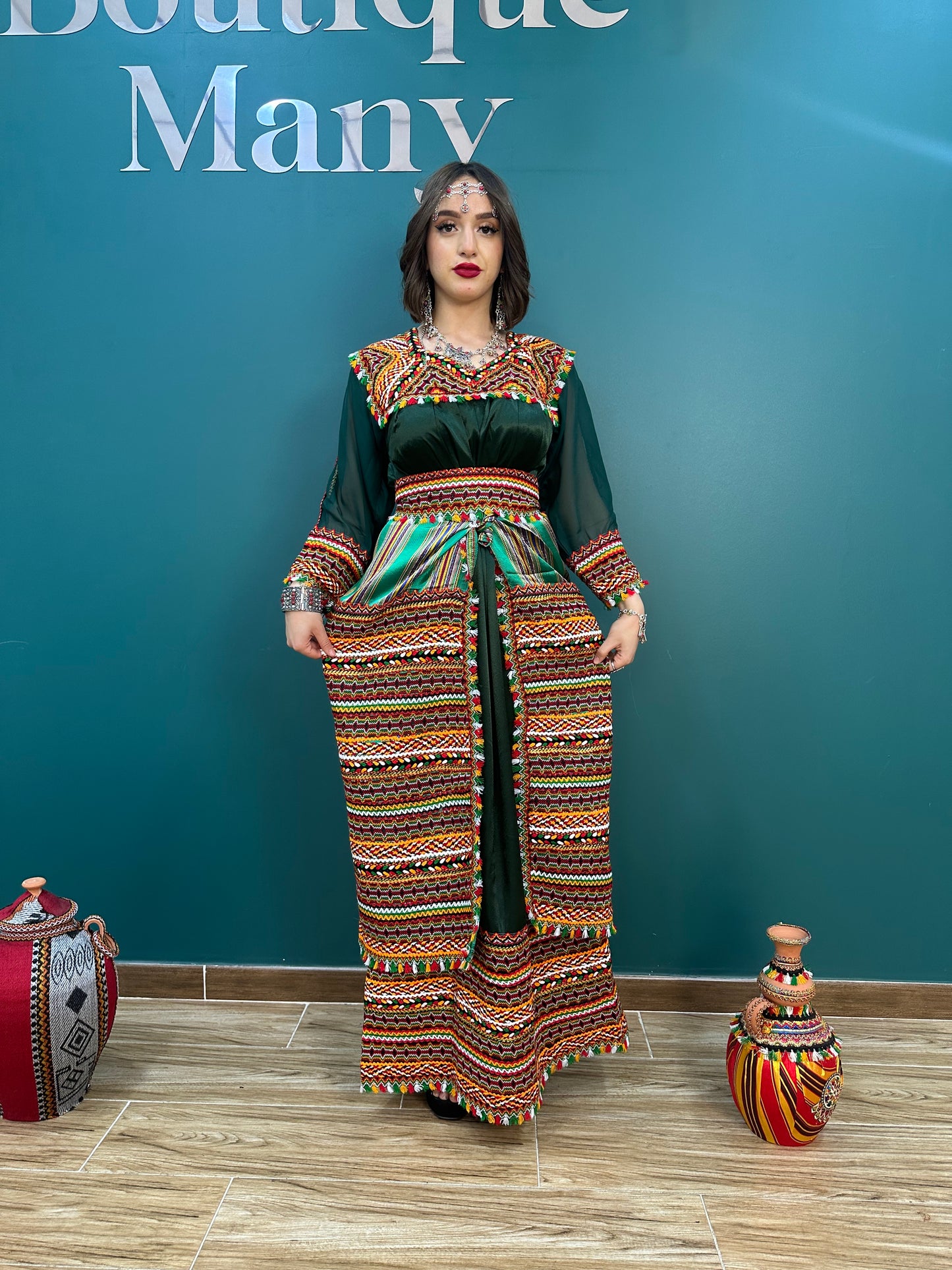 Robe kabyle W verte