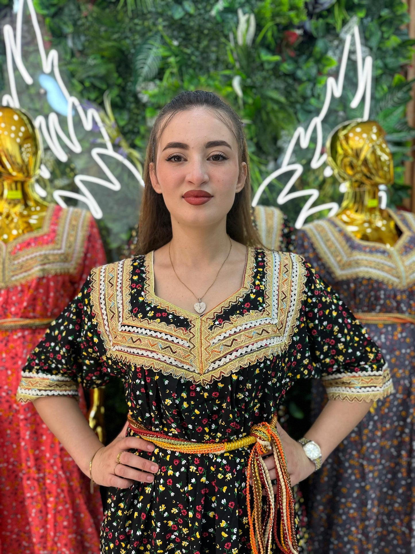 Robe kabyle maison à Fleurs