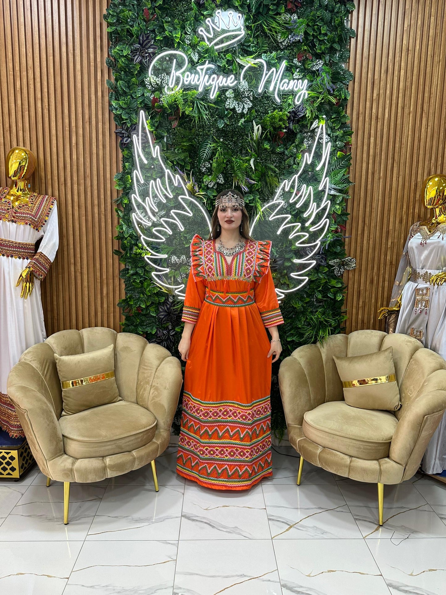 Lila – Robe Kabyle Artisanale Brodée | Élégance & Tradition