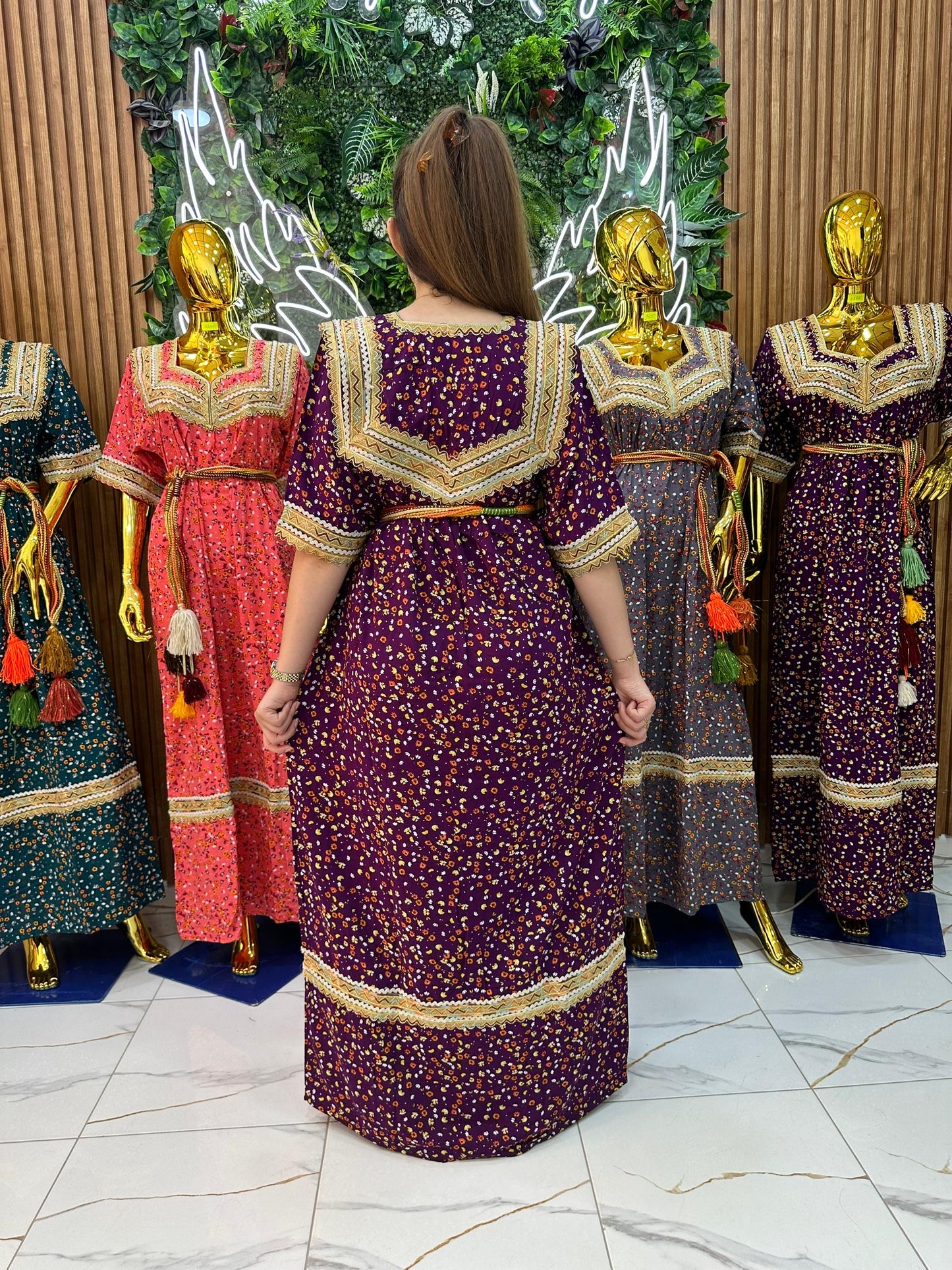 Robe kabyle maison à Fleurs