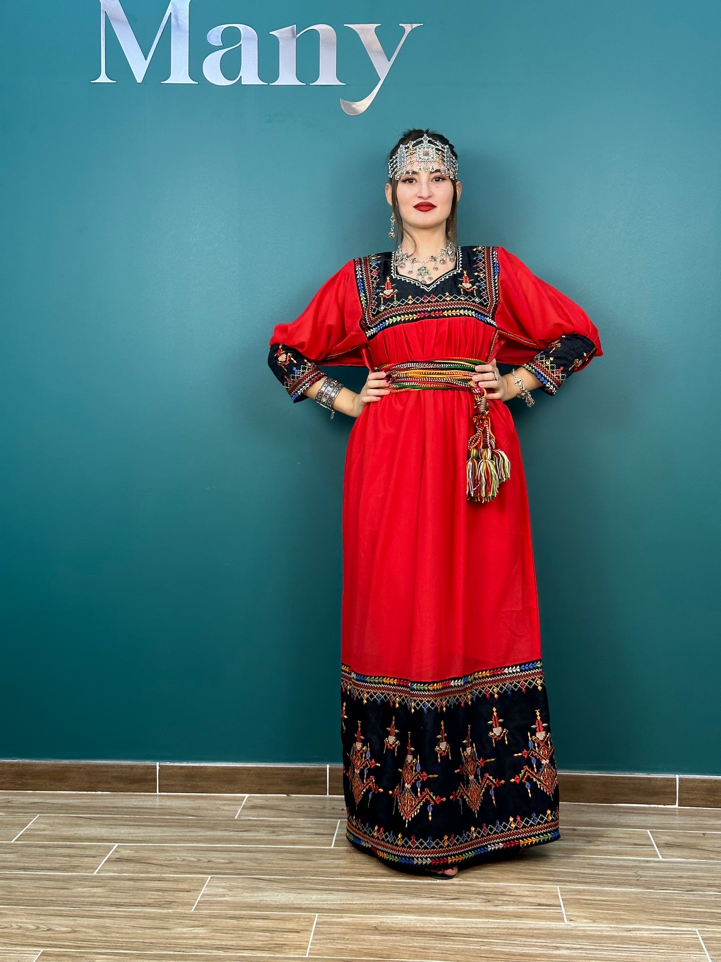 Robe Kabyle Thanina Rouge