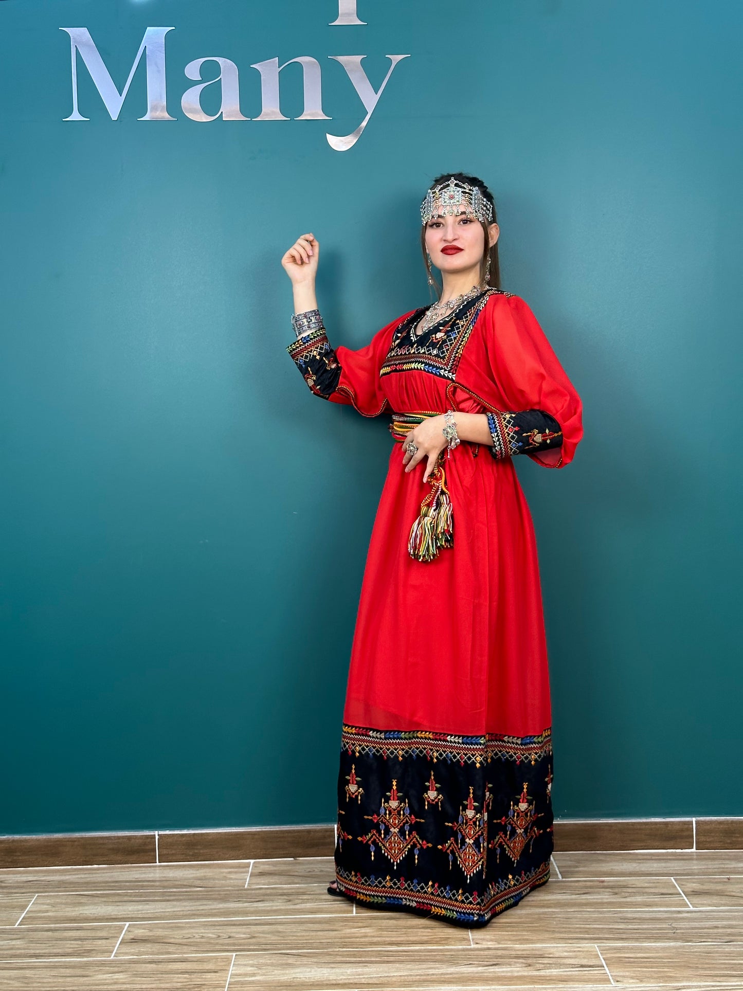 Robe Kabyle Thanina Rouge