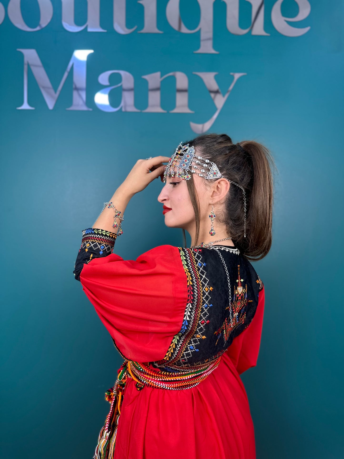 Robe Kabyle Thanina Rouge