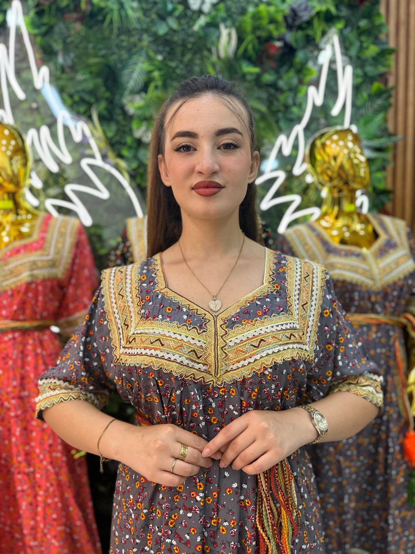 Robe kabyle maison à Fleurs