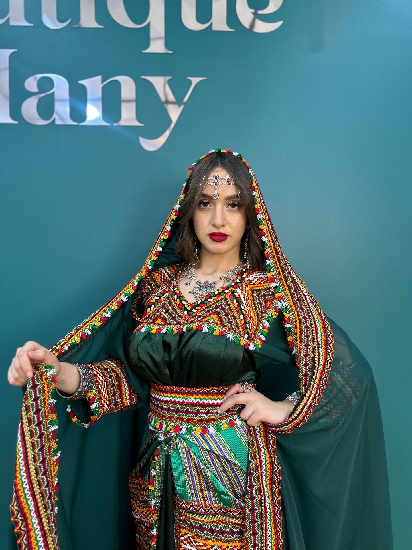Robe kabyle W verte