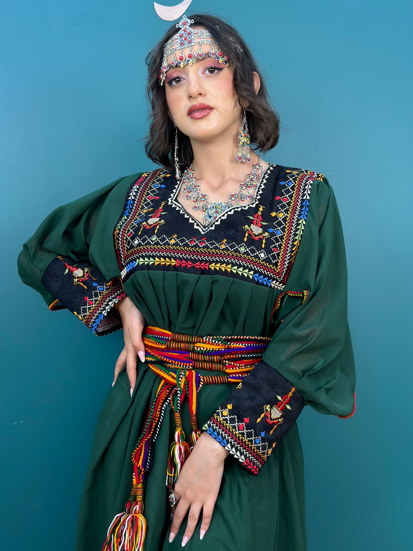 Robe Kabyle Thanina Verte