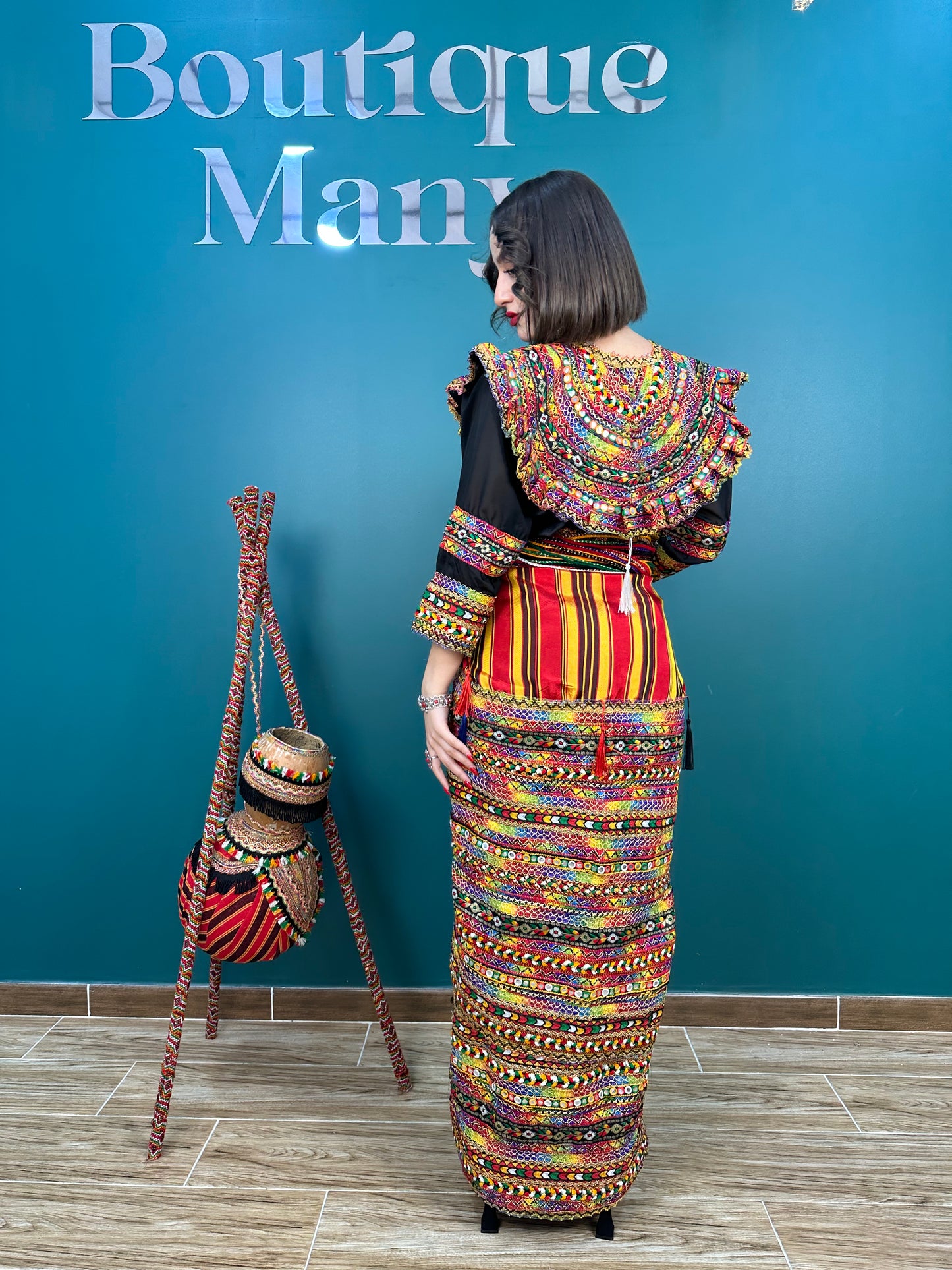 Robe kabyle Thiziri Noire