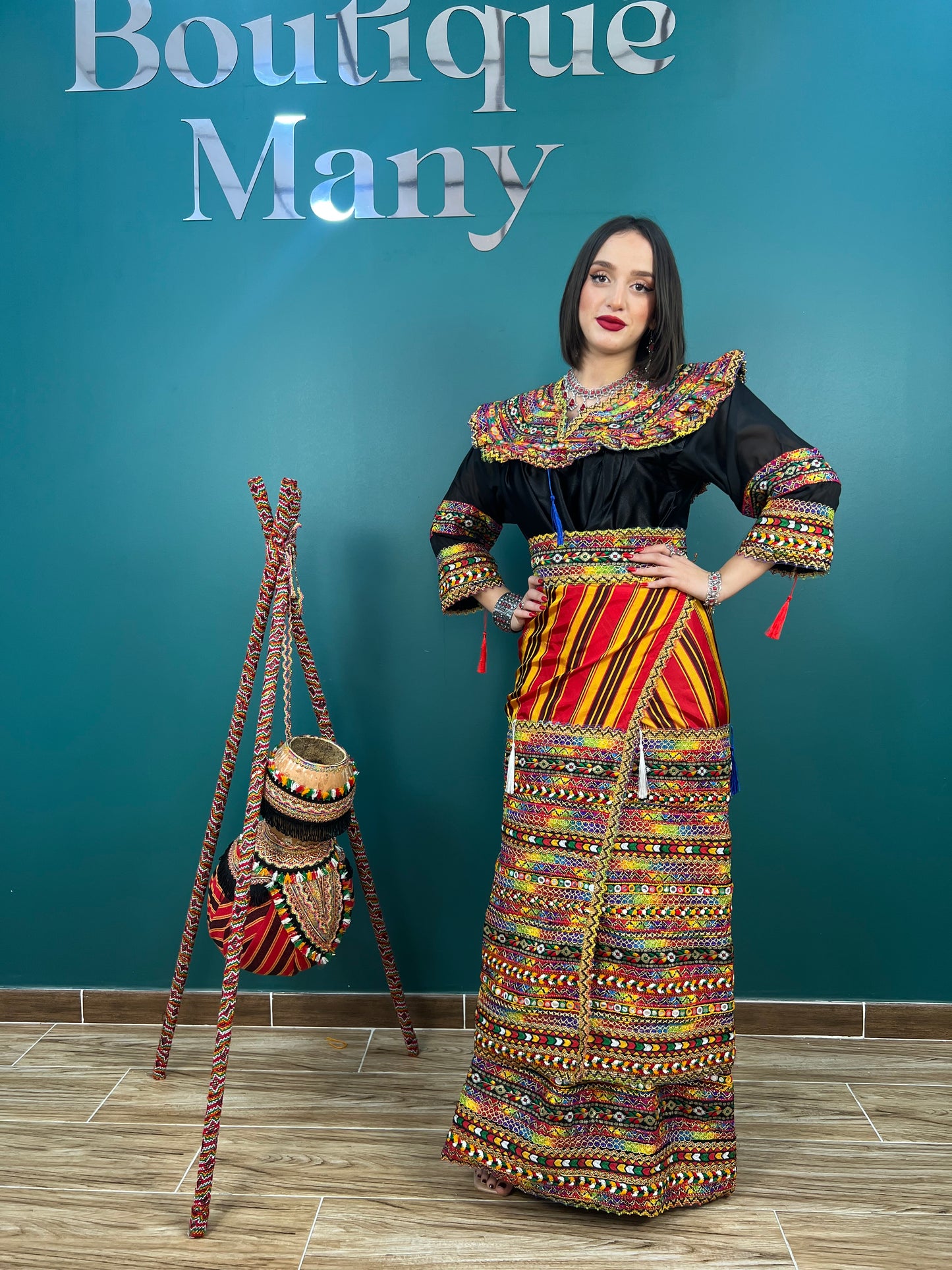 Robe kabyle Thiziri Noire