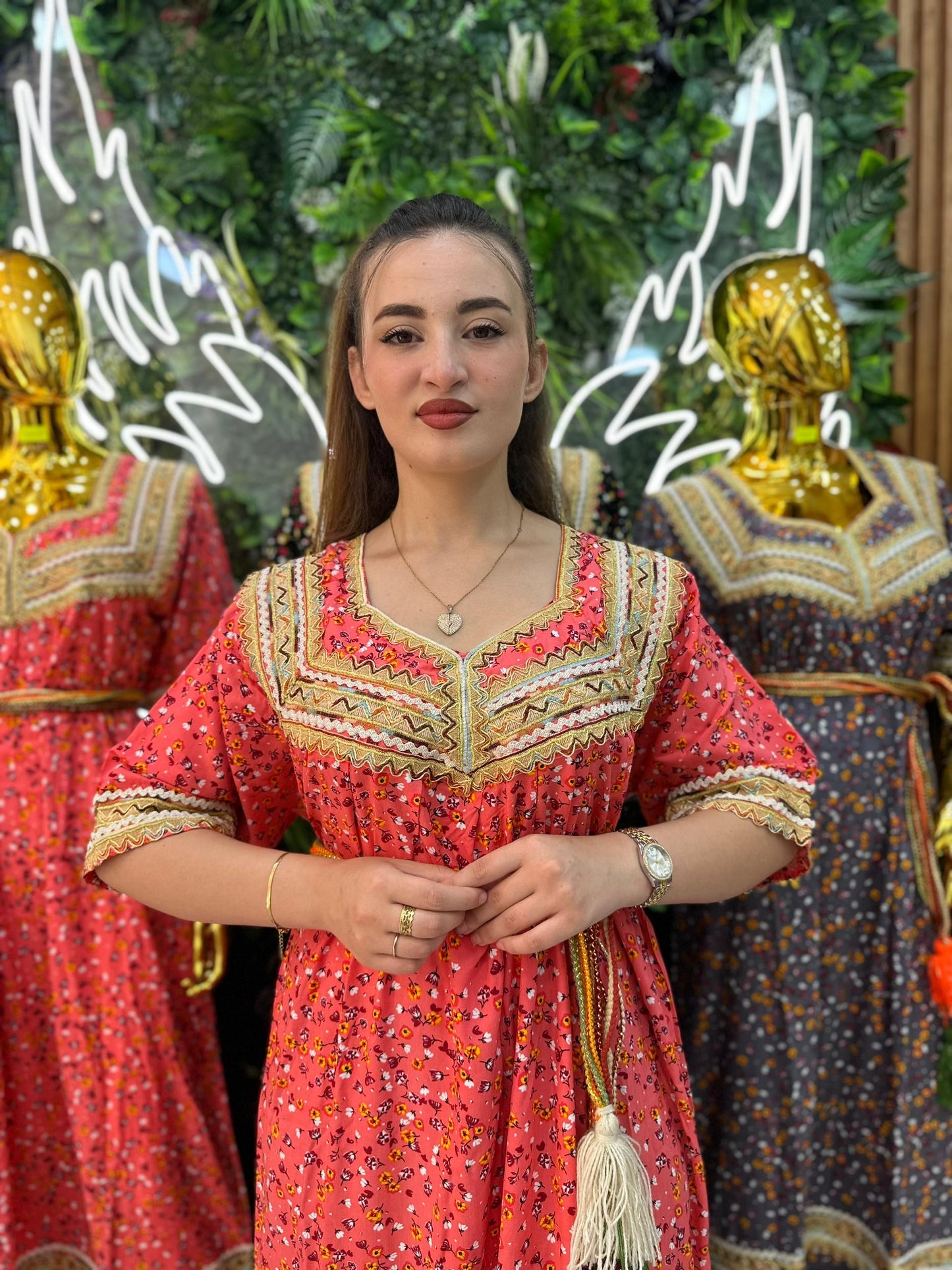 Robe kabyle maison à Fleurs