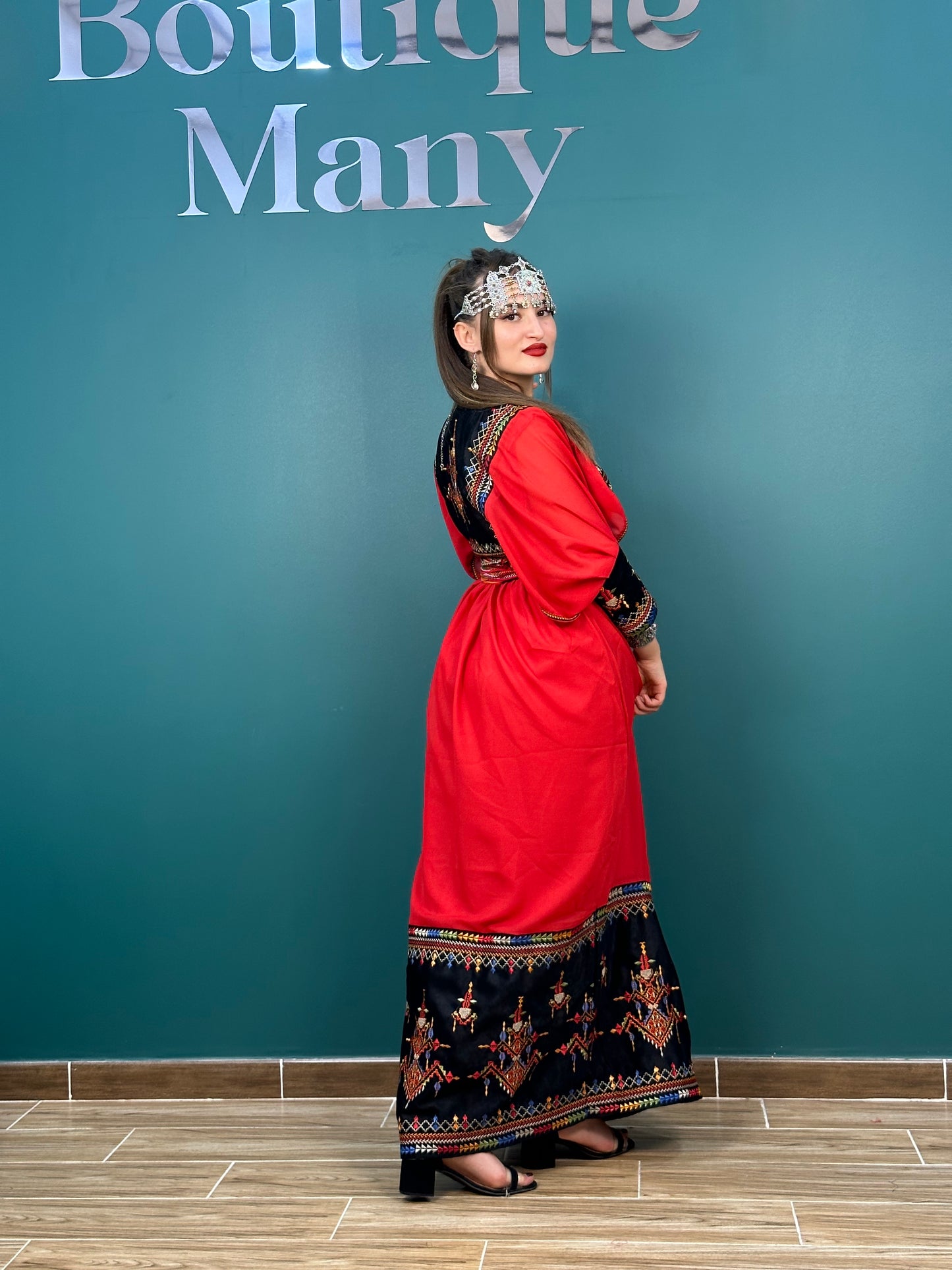 Robe Kabyle Thanina Rouge