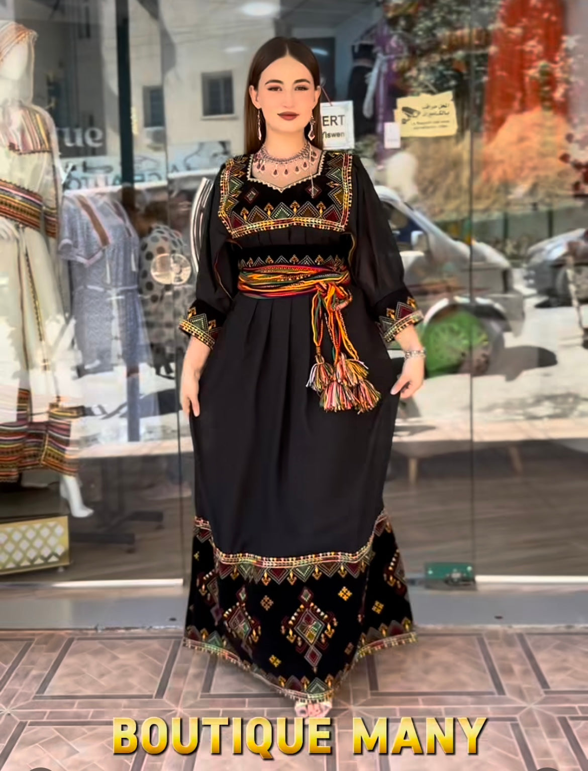 Robe Kabyle Thanina Nouveau Noire