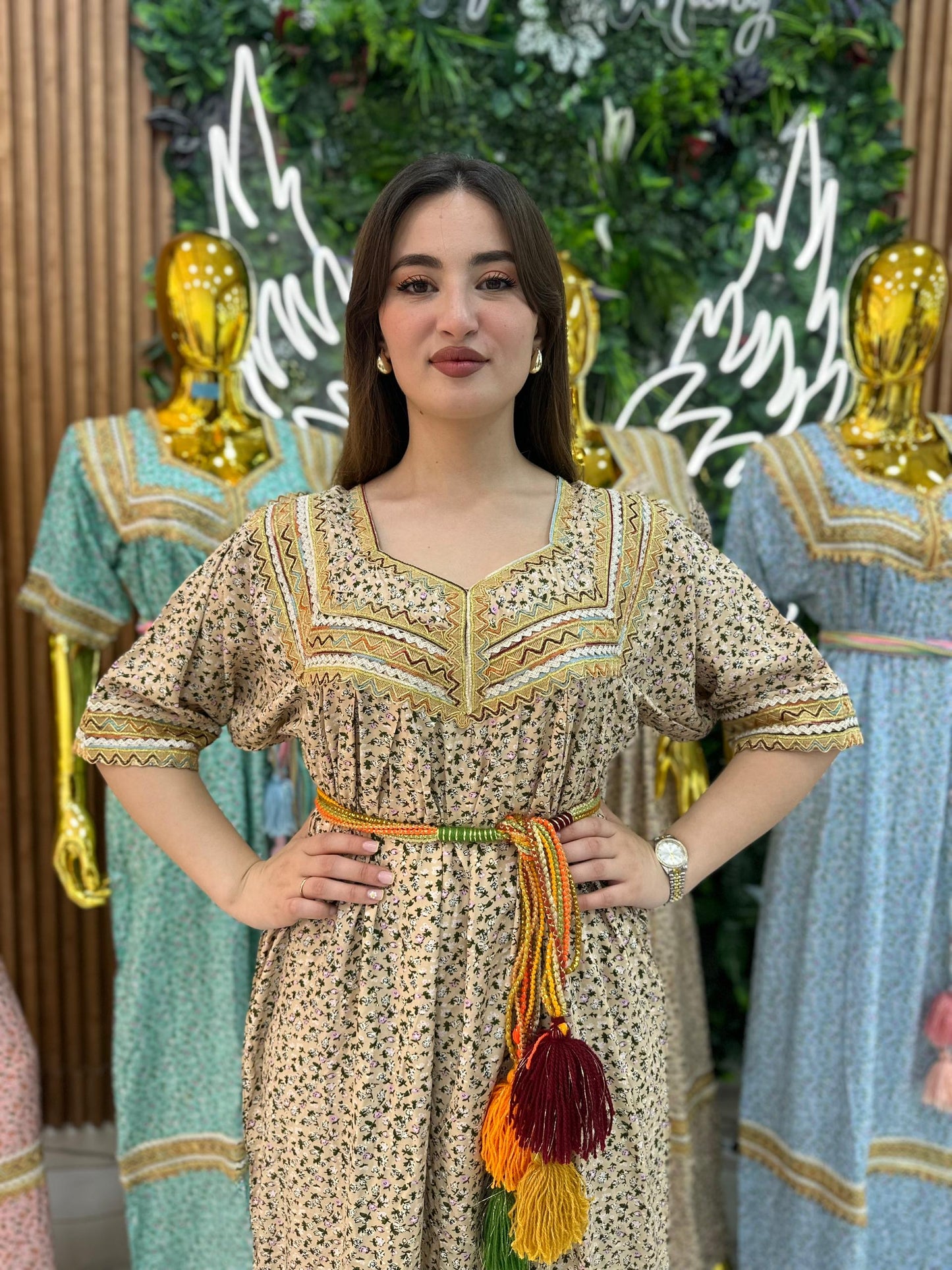 Robe kabyle maison à Fleurs