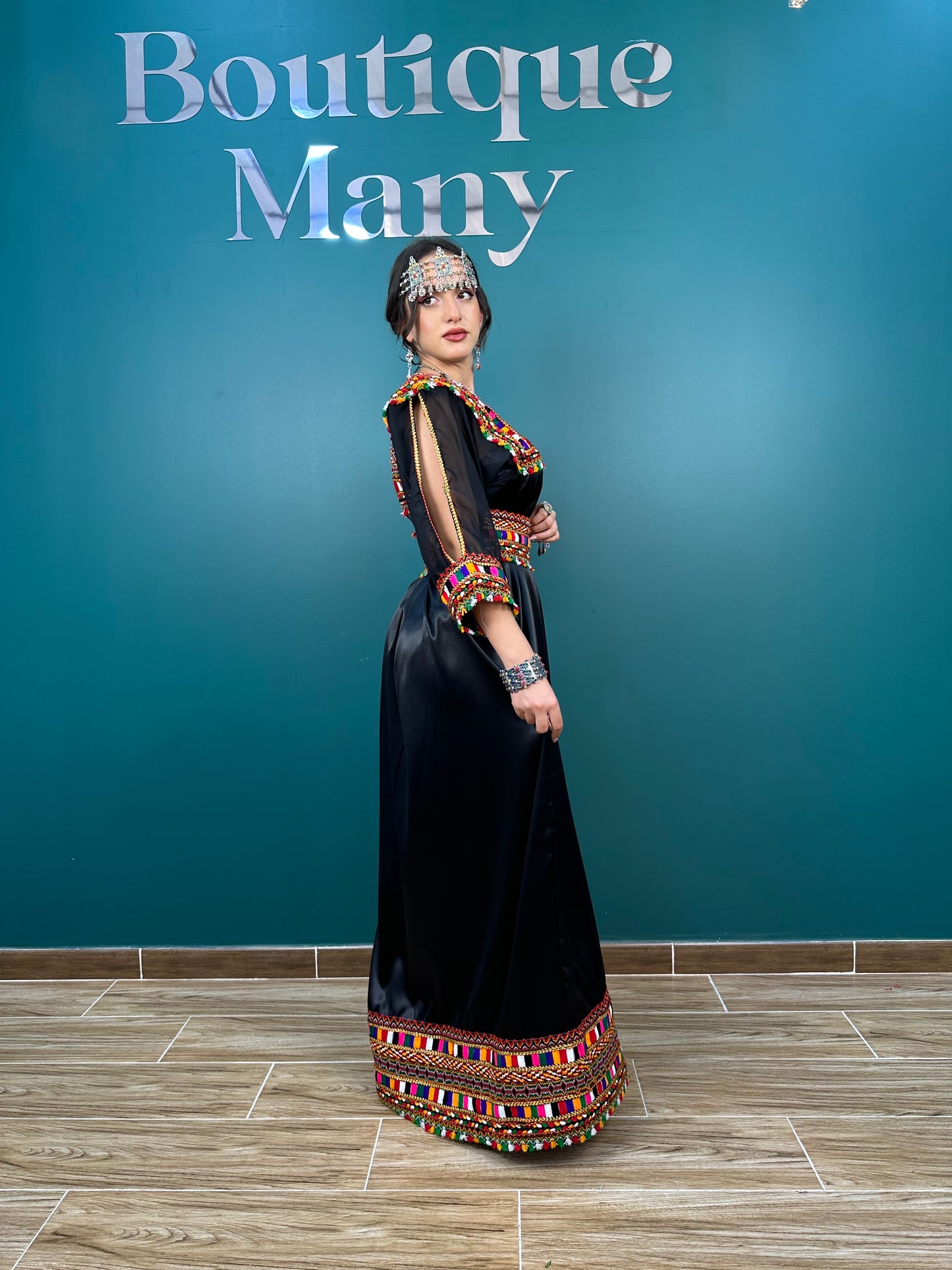Robe kabyle simple noire