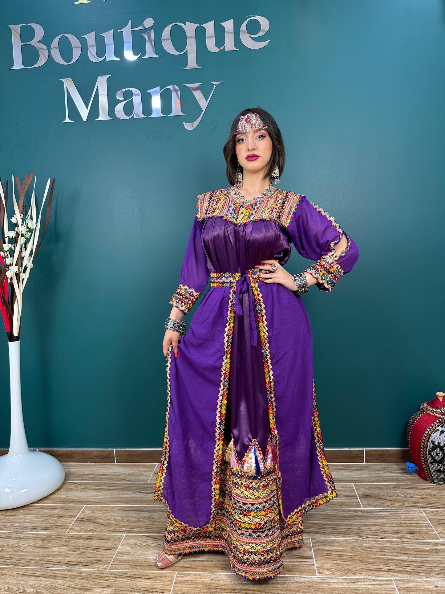 Robe kabyle Kahina Violette